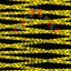 Danger Caution Tape Pattern Vinyl 12" x12" - The Vinyl Haus