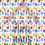 School Numbers White Background Pattern Vinyl 12" x 12" - The Vinyl Haus