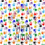 Handprints White Background Pattern Vinyl 12" x 12" - The Vinyl Haus