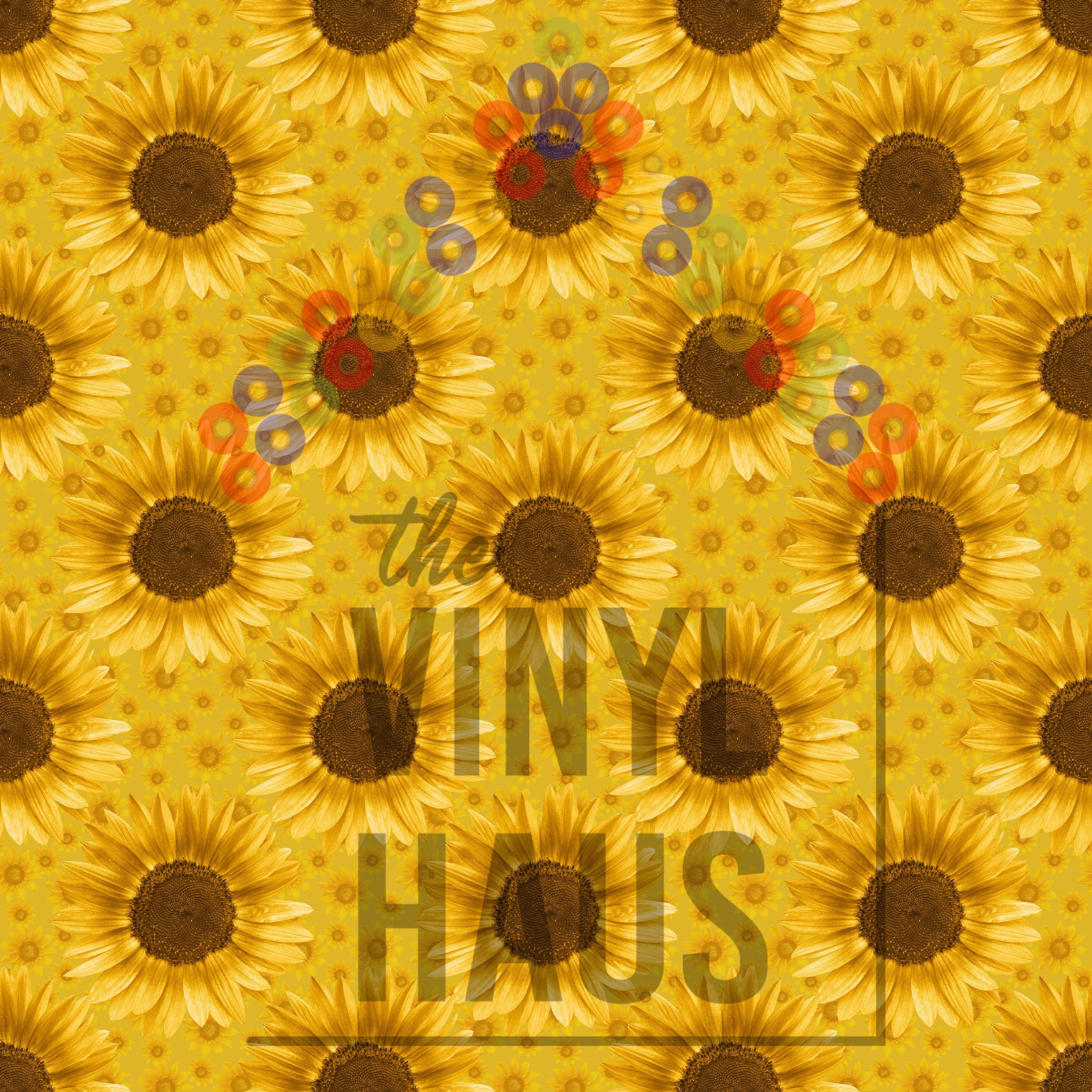 Sunflowers Pattern Vinyl 12" x 12" - The Vinyl Haus Main image