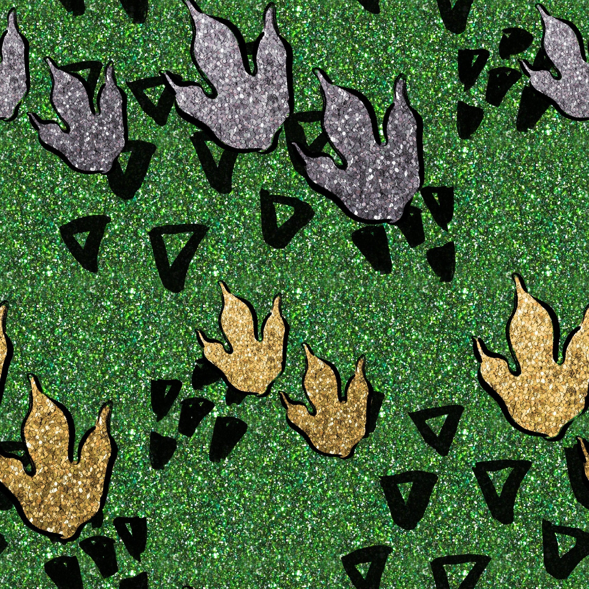 Dinosaurs Footprints Pattern Vinyl 12" x 12" - The Vinyl Haus Main image