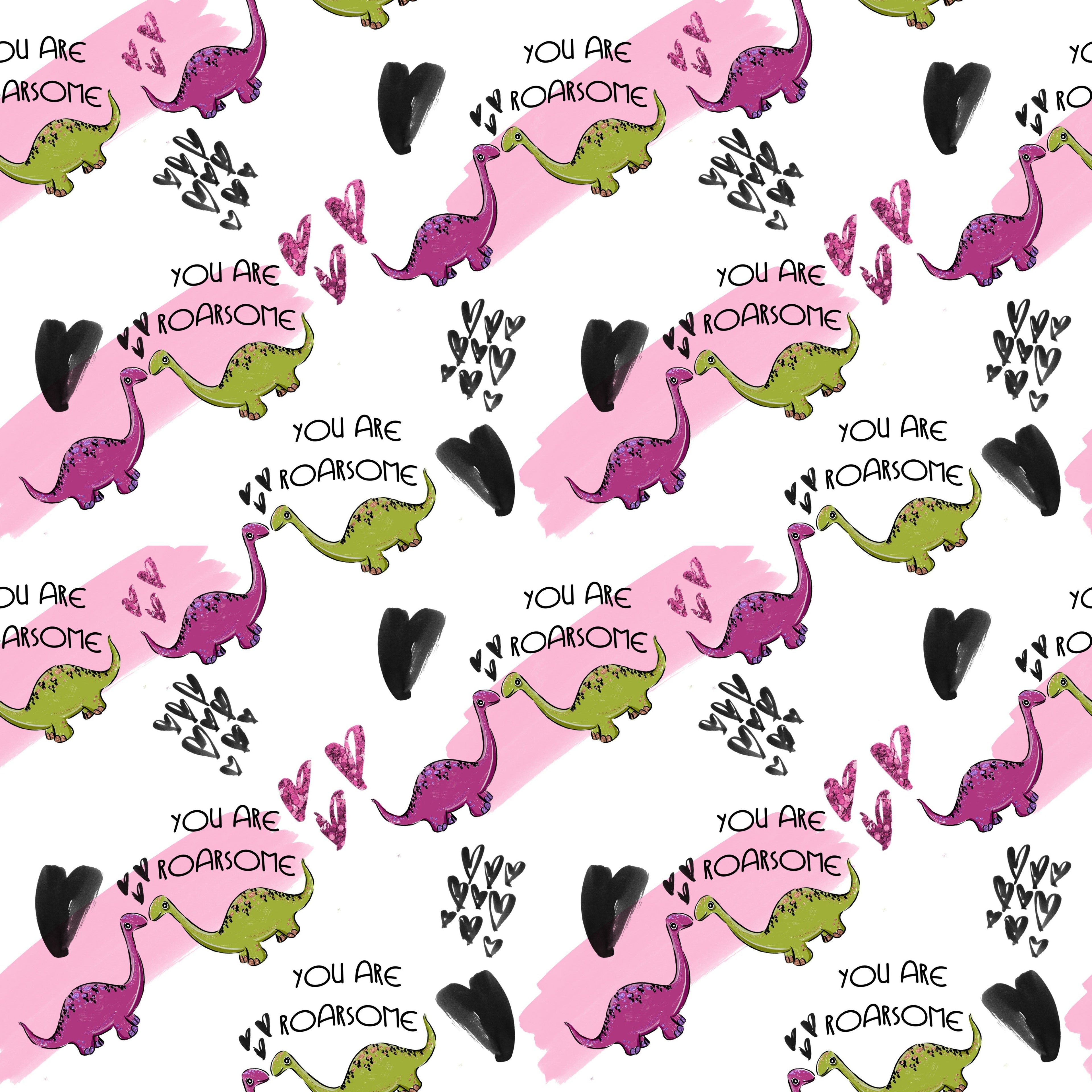 Dinosaurs Roarsome Brontosaurus Pattern Vinyl 12" x 12" - The Vinyl Haus