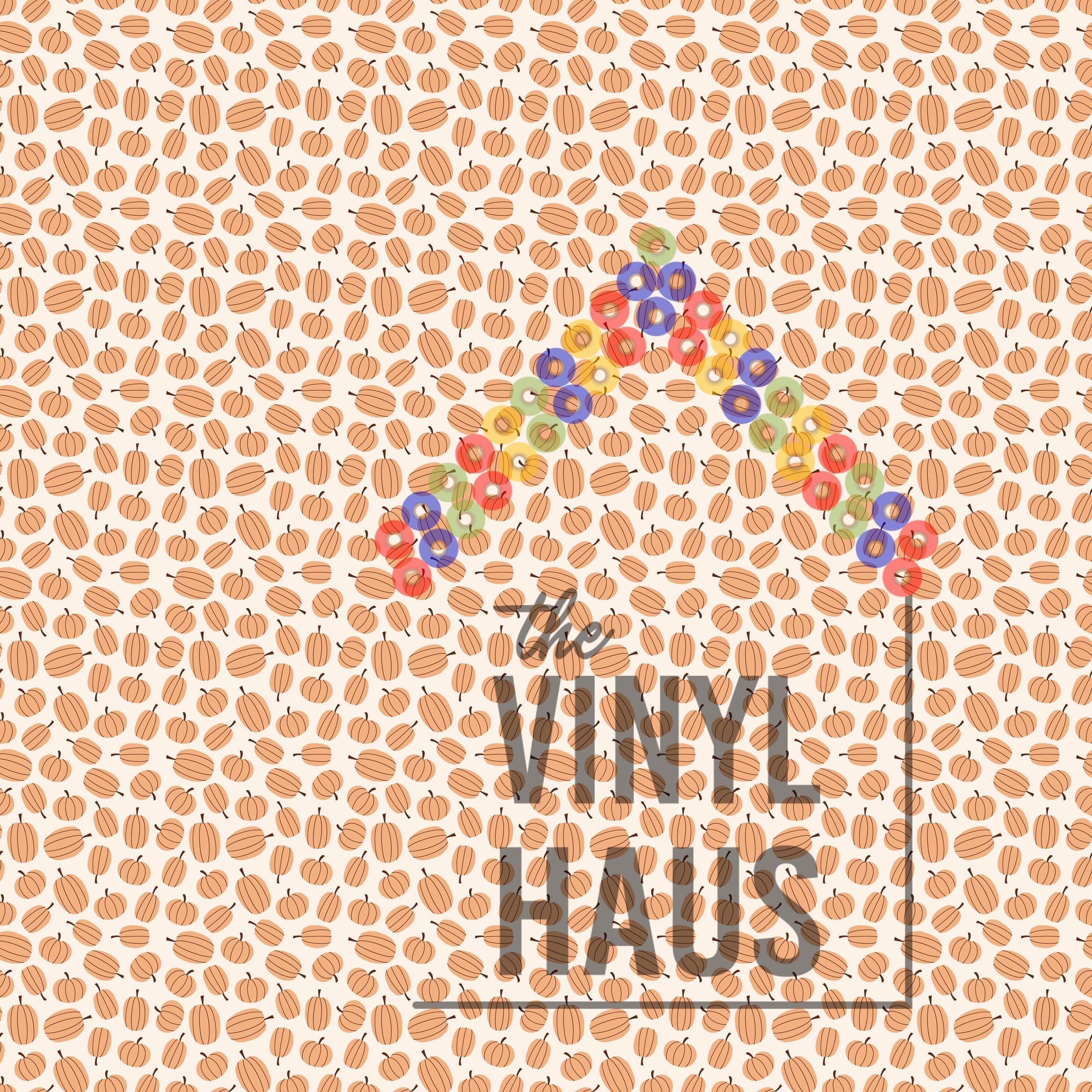 Fall Pumpkins Pattern Vinyl 12" x 12" - The Vinyl Haus Main image