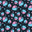 Pink and Blue Baby Footprints Pattern Vinyl 12" x 12" - The Vinyl Haus