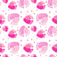 Pink Baby Footprints Pattern Vinyl 12" x 12" - The Vinyl Haus