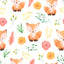 Watercolor Foxes Pattern Vinyl 12" x 12" - The Vinyl Haus