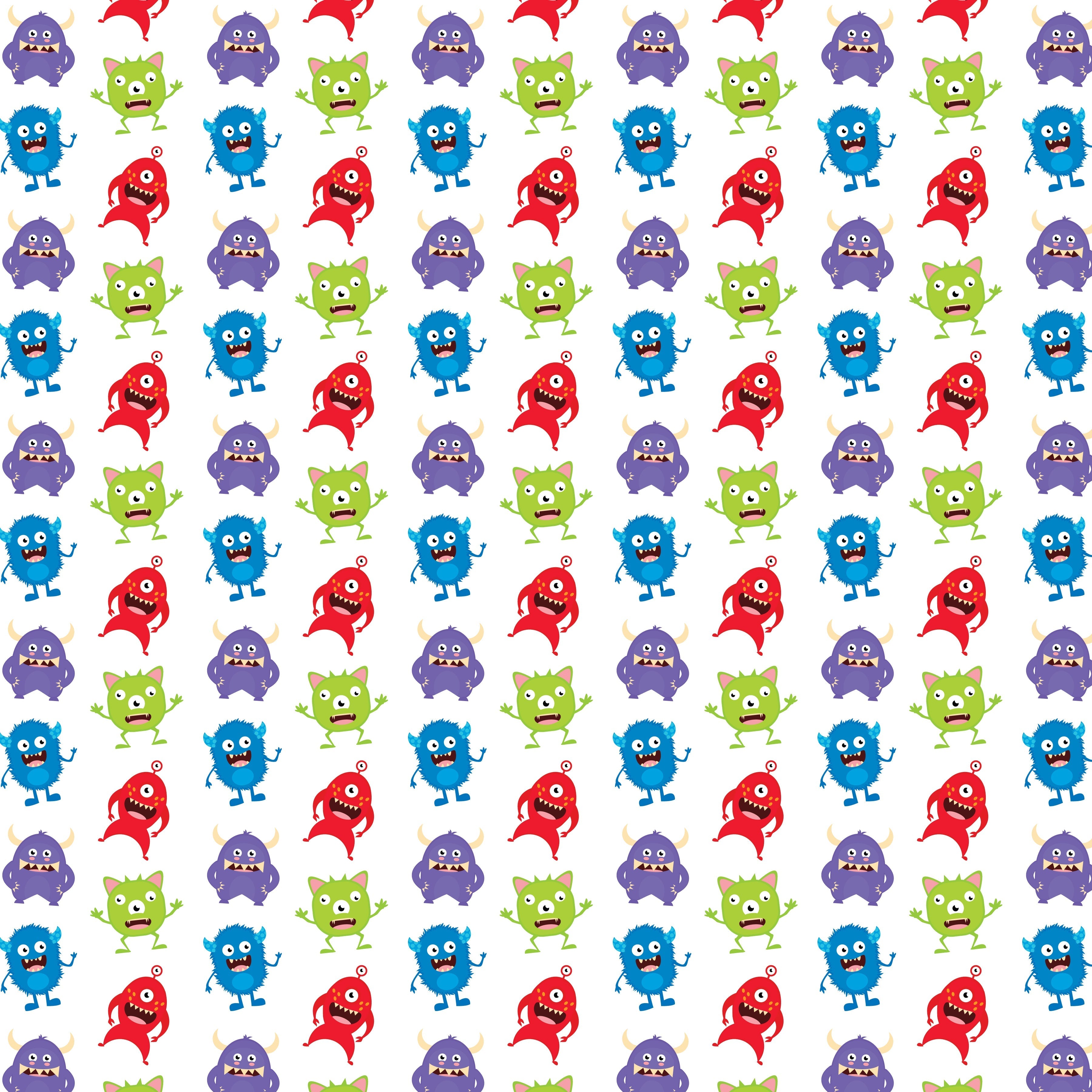 Monsters Pattern Vinyl 12" x 12" - The Vinyl Haus