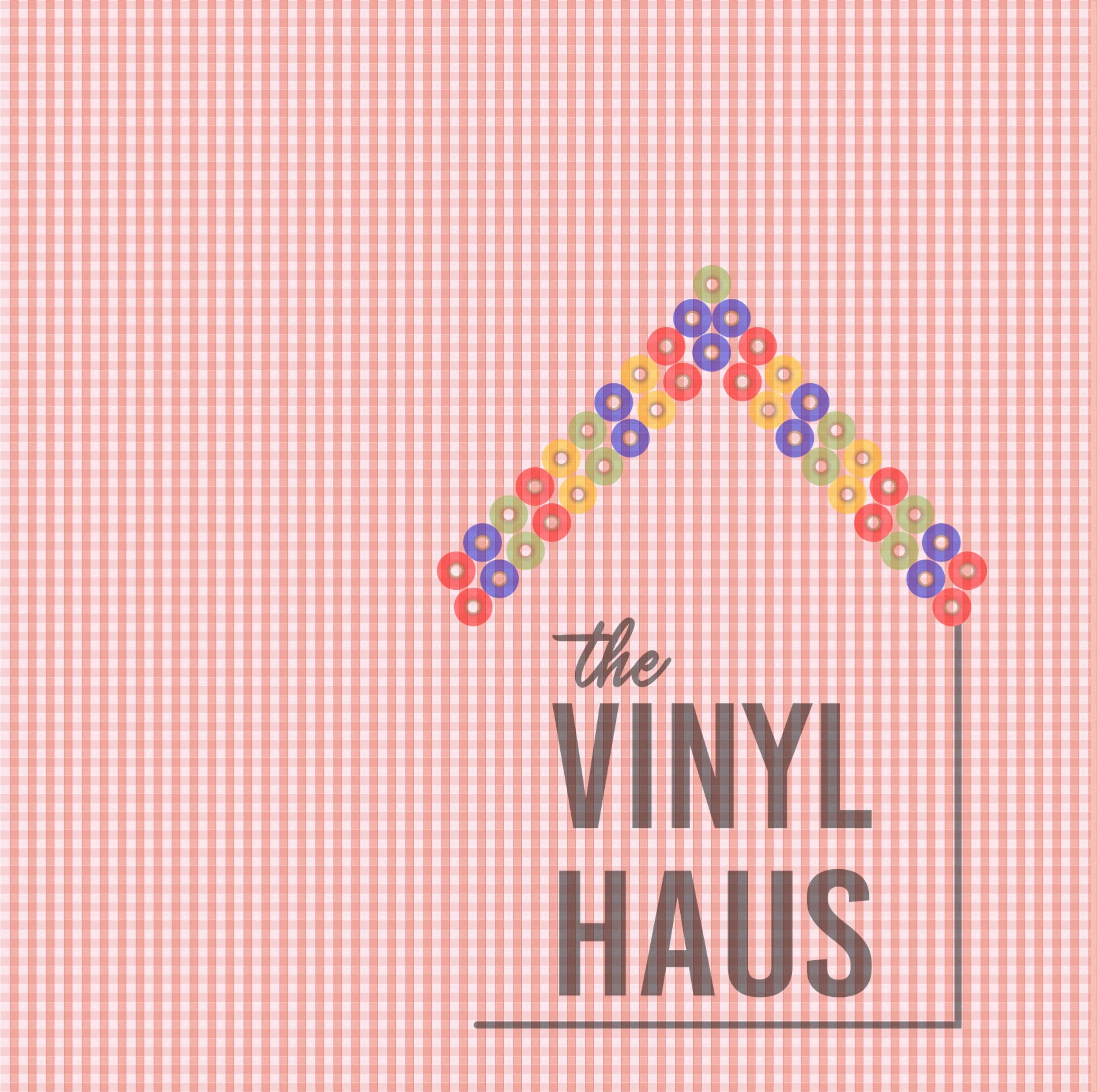 Pink Gingham Pattern Vinyl 12" x 12" - The Vinyl Haus Main image