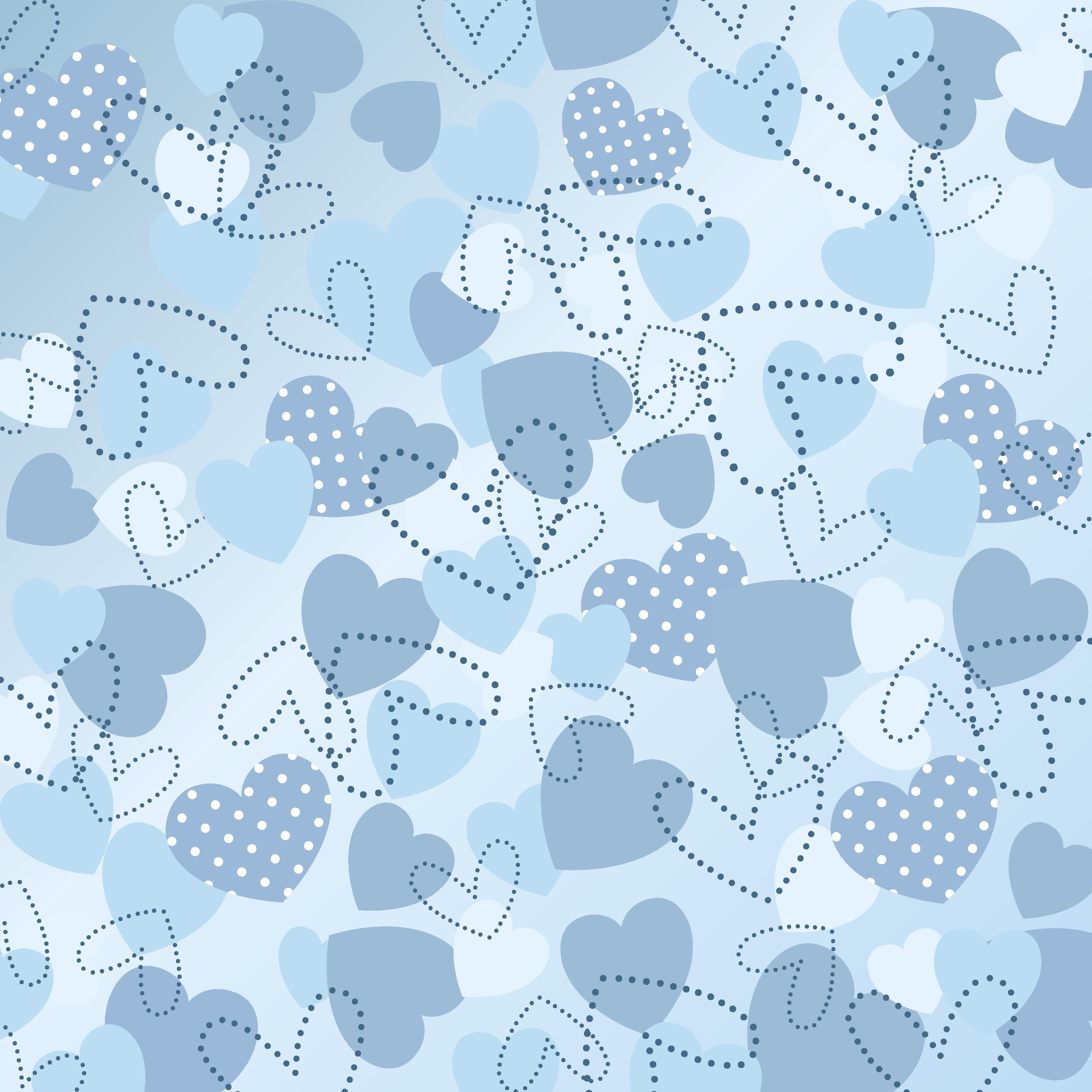 Pastel Blue Pattern Vinyl 12" x 12" - The Vinyl Haus Main image