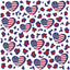 Patriotic Cheetah Spots and Hearts Vinyl 12" x 12" - The Vinyl Haus