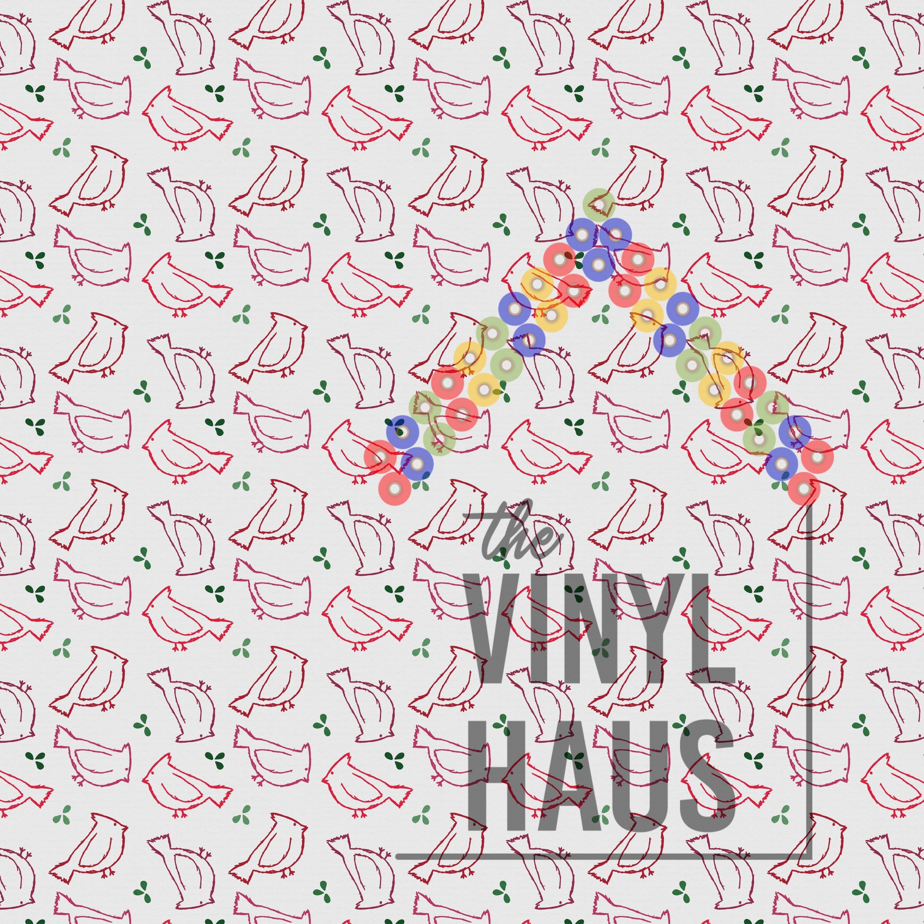 Cardinal Pattern Vinyl 12" x 12" - The Vinyl Haus Main image