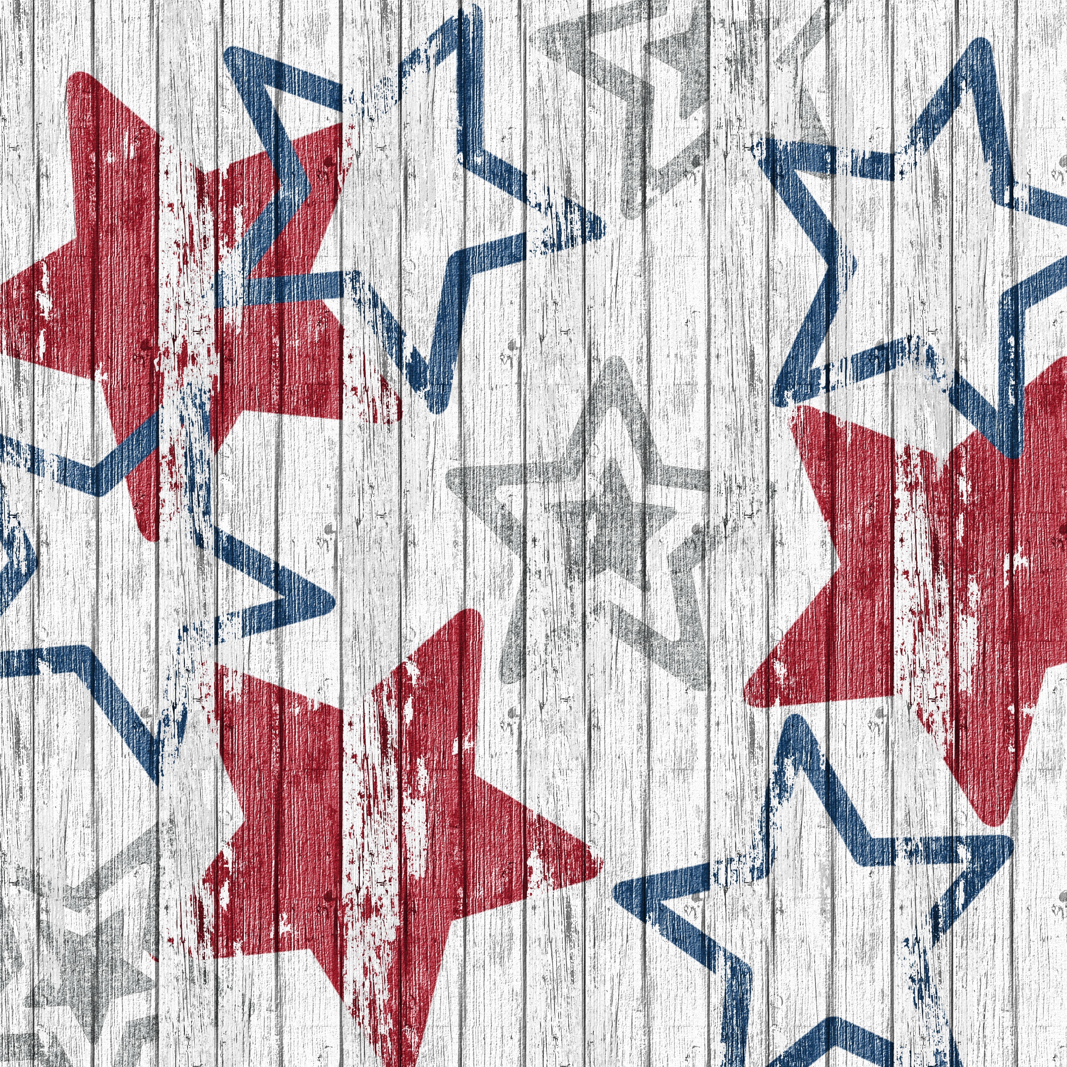 4th of July Stars Pattern Vinyl 12" x 12" - The Vinyl Haus Main image