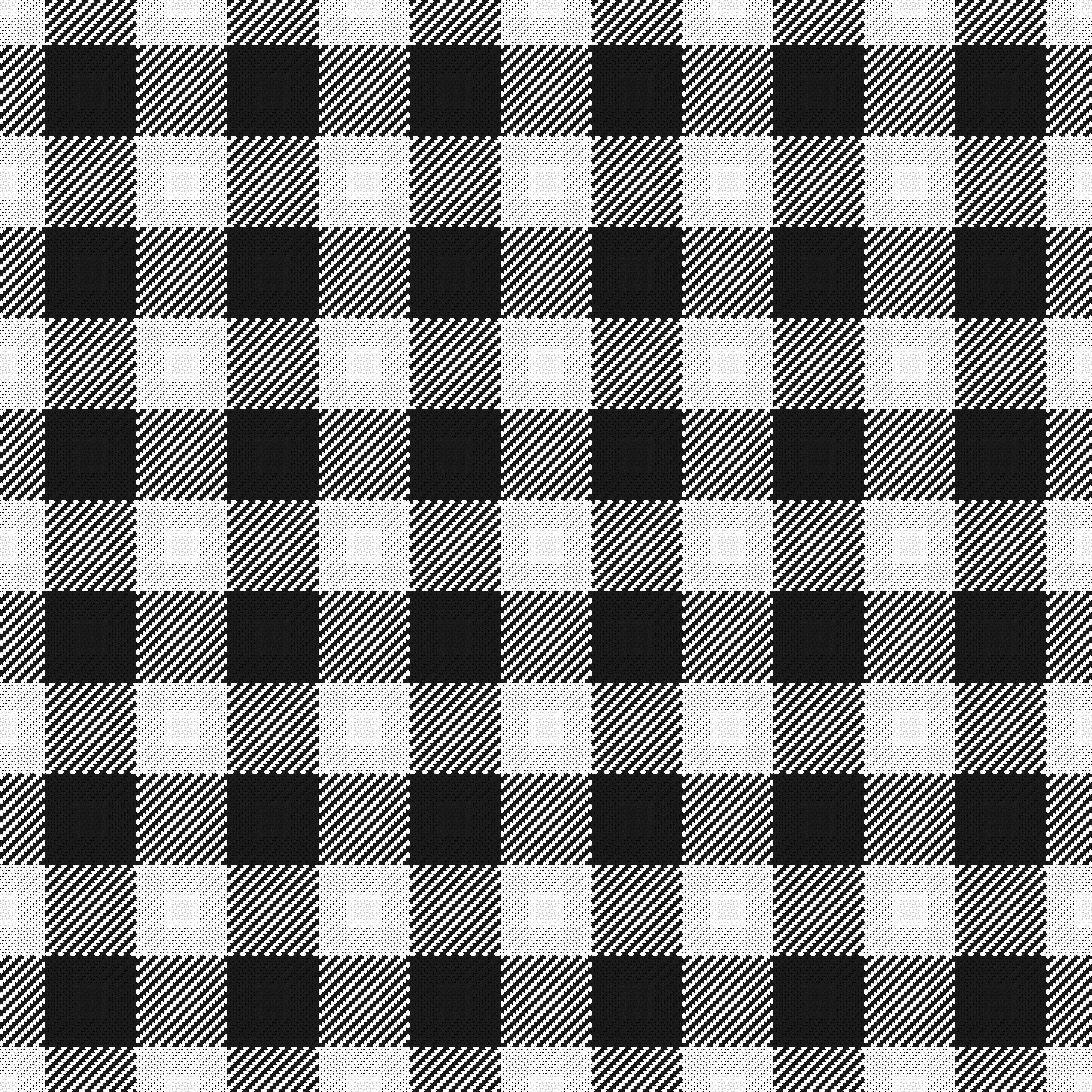 Big White and Black Buffalo Plaid Pattern Vinyl 12" x 12" - The Vinyl Haus Main image