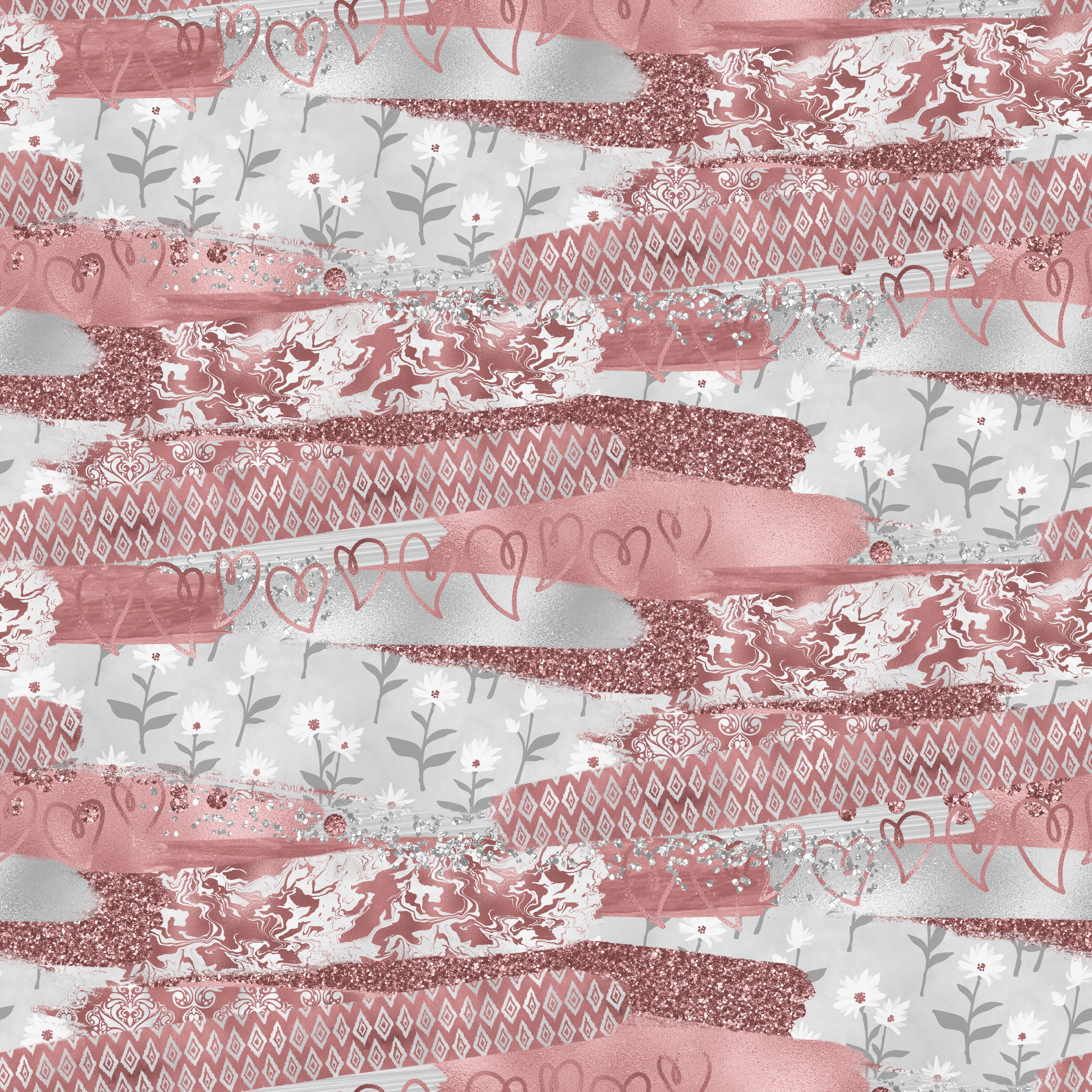 Rose Gold Brushstroke Pattern Vinyl 12" x 12" - The Vinyl Haus Main image