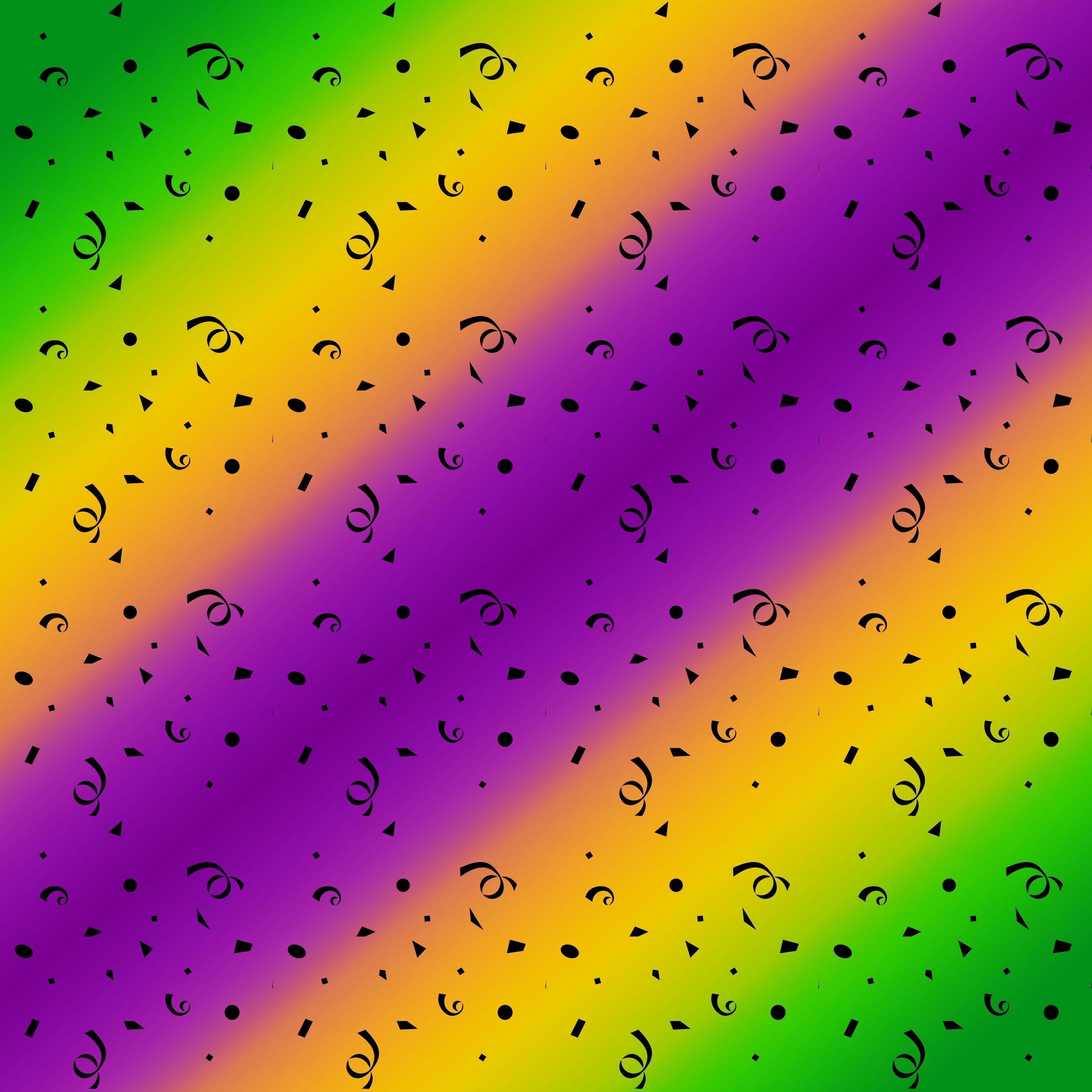 Mardi Gras Confetti Vinyl 12" x 12" - The Vinyl Haus