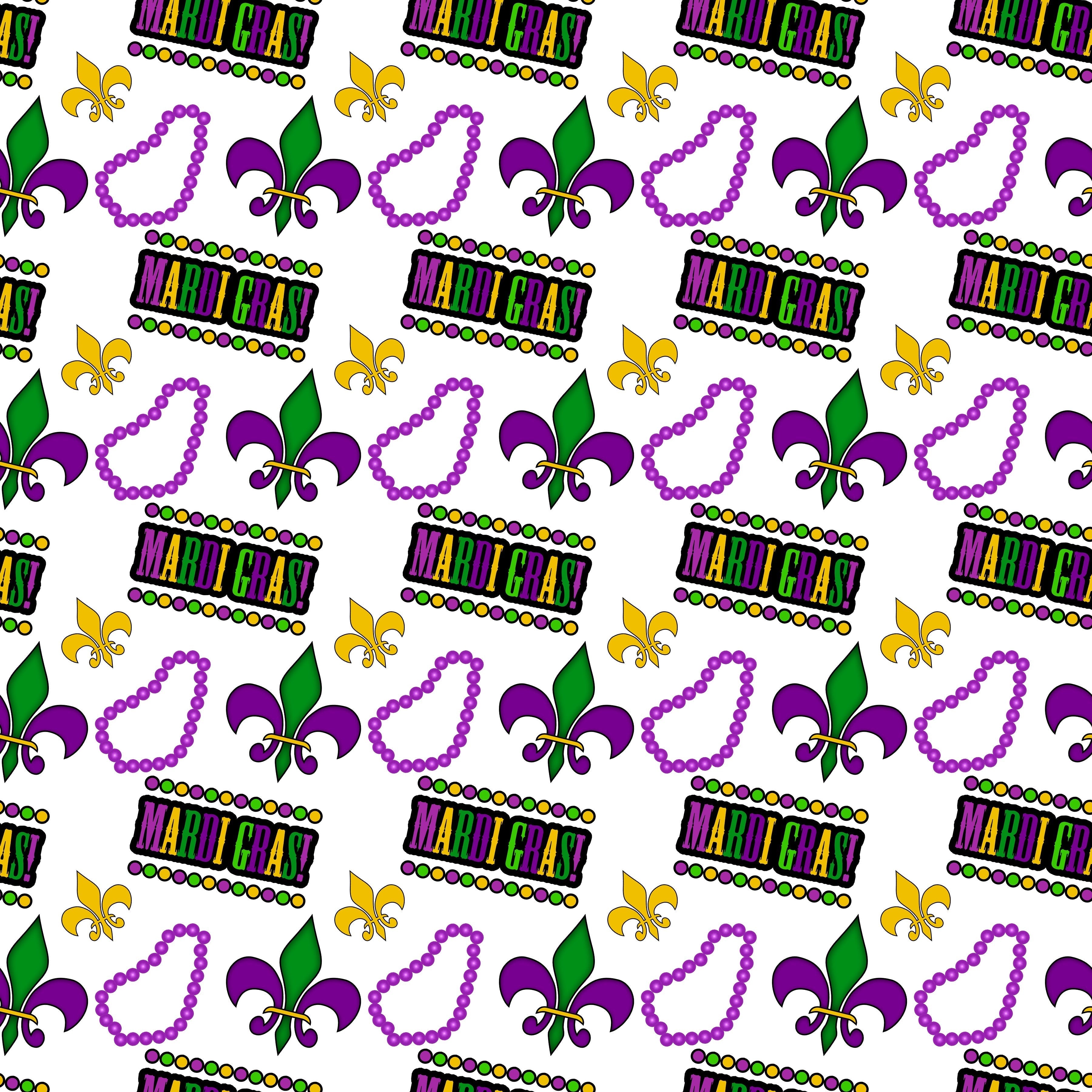Mardi Gras Patterned Vinyl 12" x 12" - The Vinyl Haus Main image