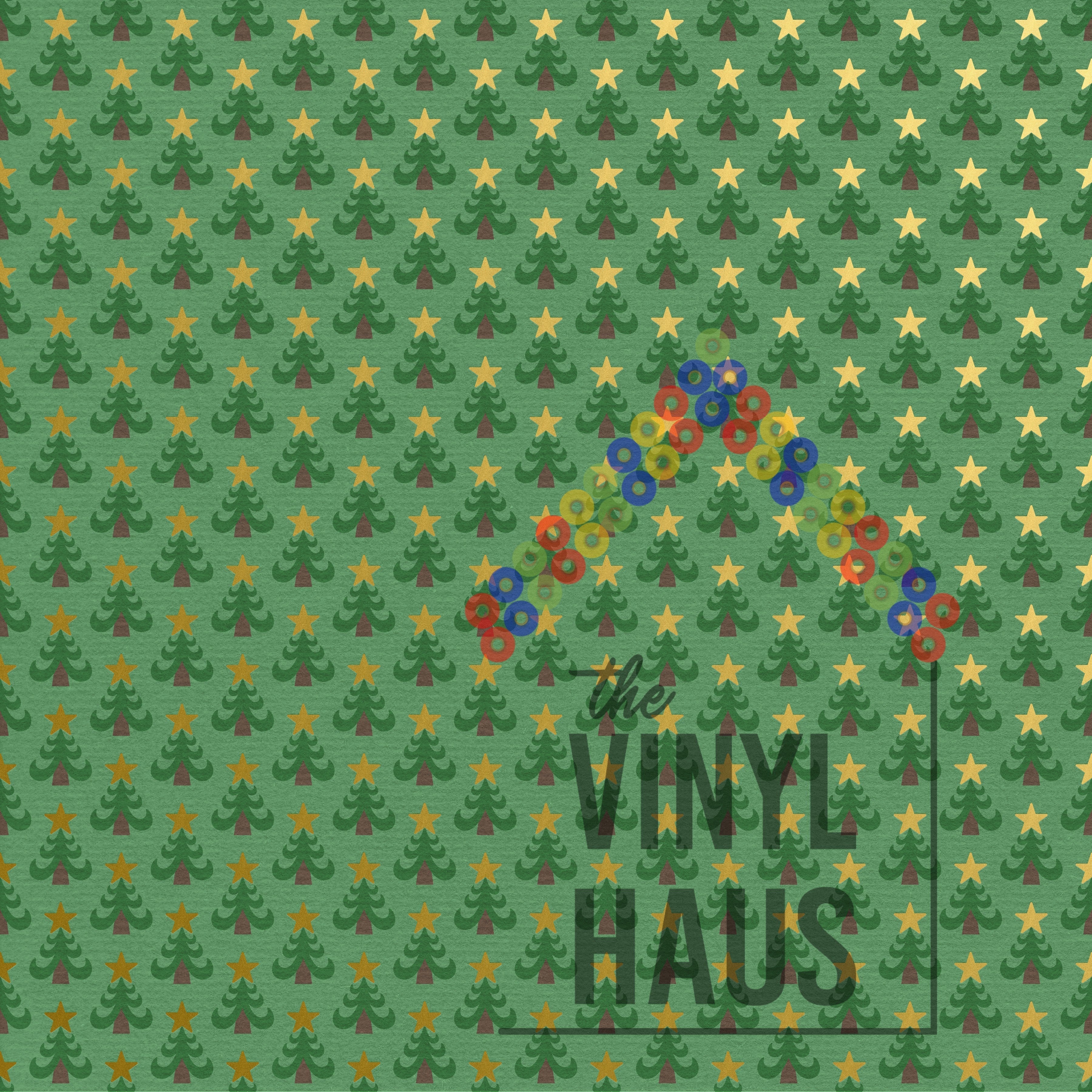 Christmas Tree Pattern Vinyl 12" x 12" - The Vinyl Haus Main image