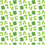 St Patrick's Day LOVE Pattern Vinyl 12" x 12 - The Vinyl Haus