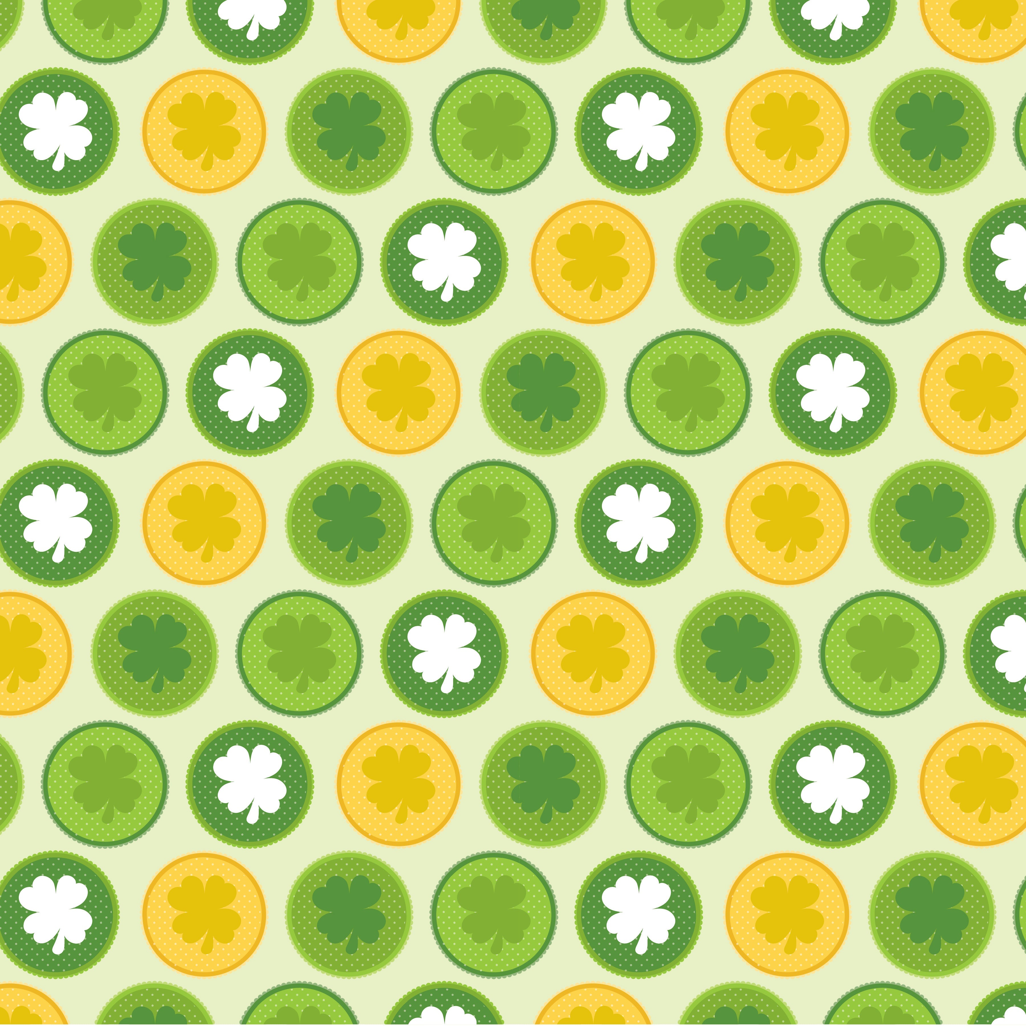 St Patrick's Day Pattern Vinyl 12" x 12 - The Vinyl Haus