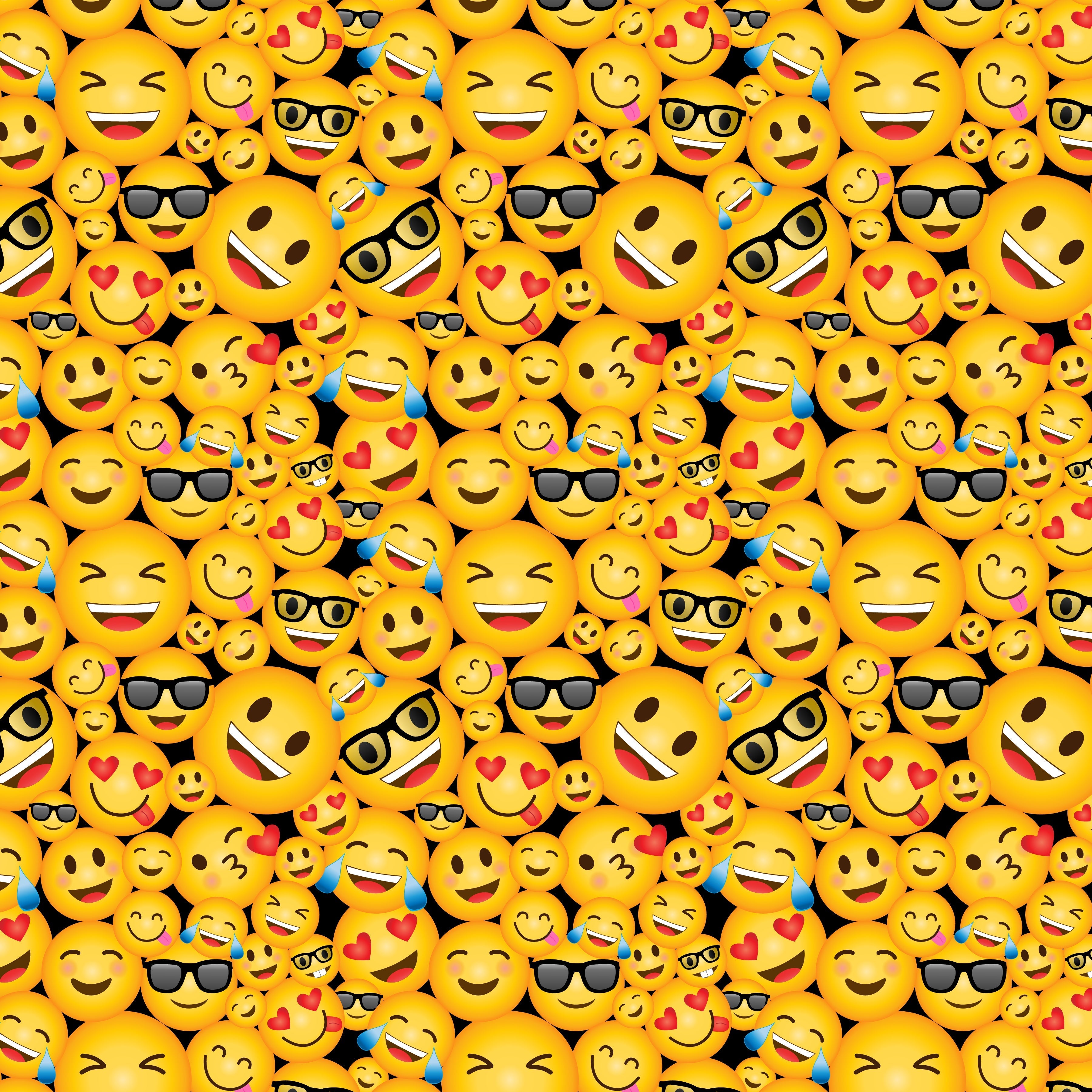 Emoji Faces Patterned Vinyl 12" x 12" - The Vinyl Haus