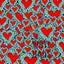 Day of the Dead Hearts Pattern Vinyl 12" x 12" - The Vinyl Haus