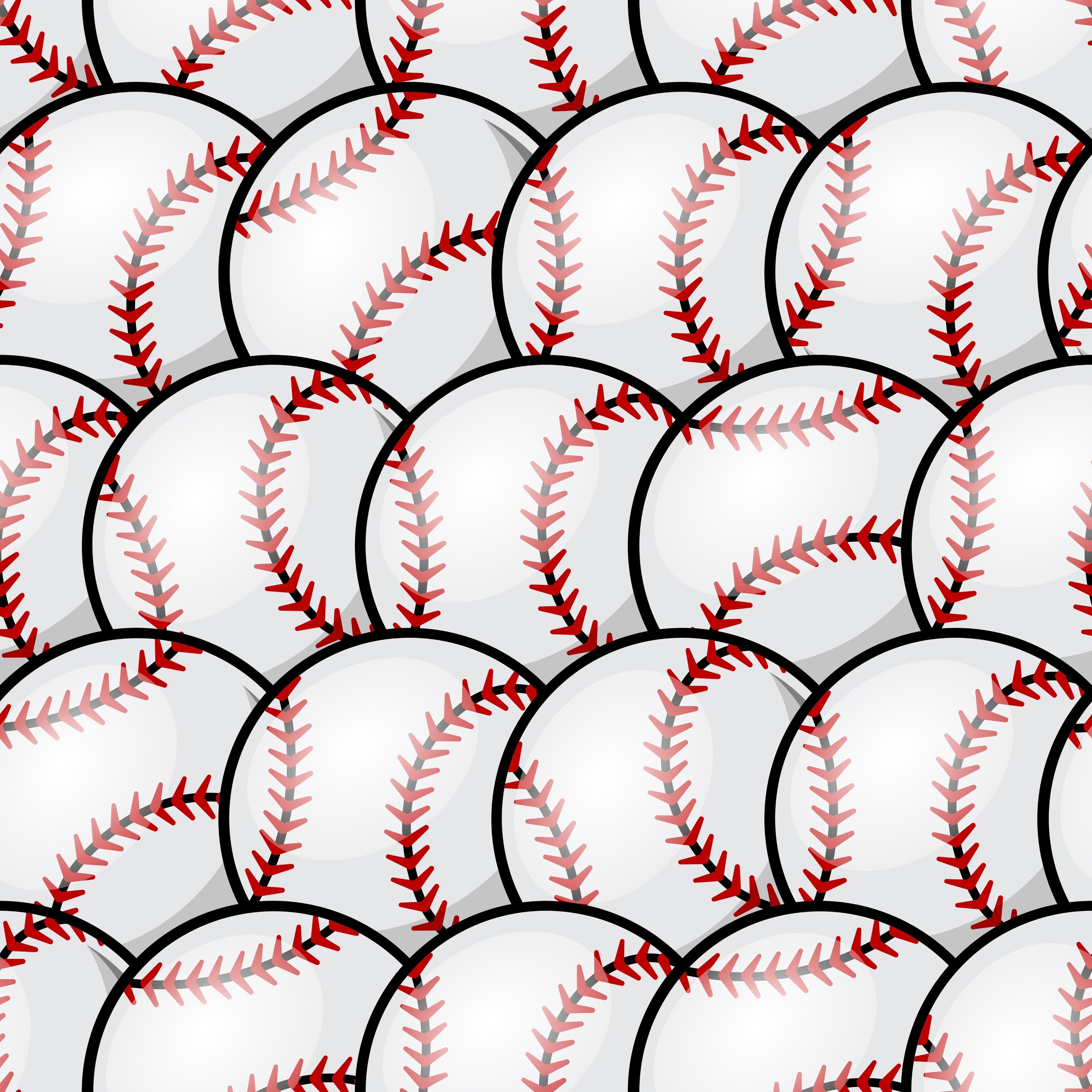 Baseball Pattern Vinyl 12" x 12" - The Vinyl Haus