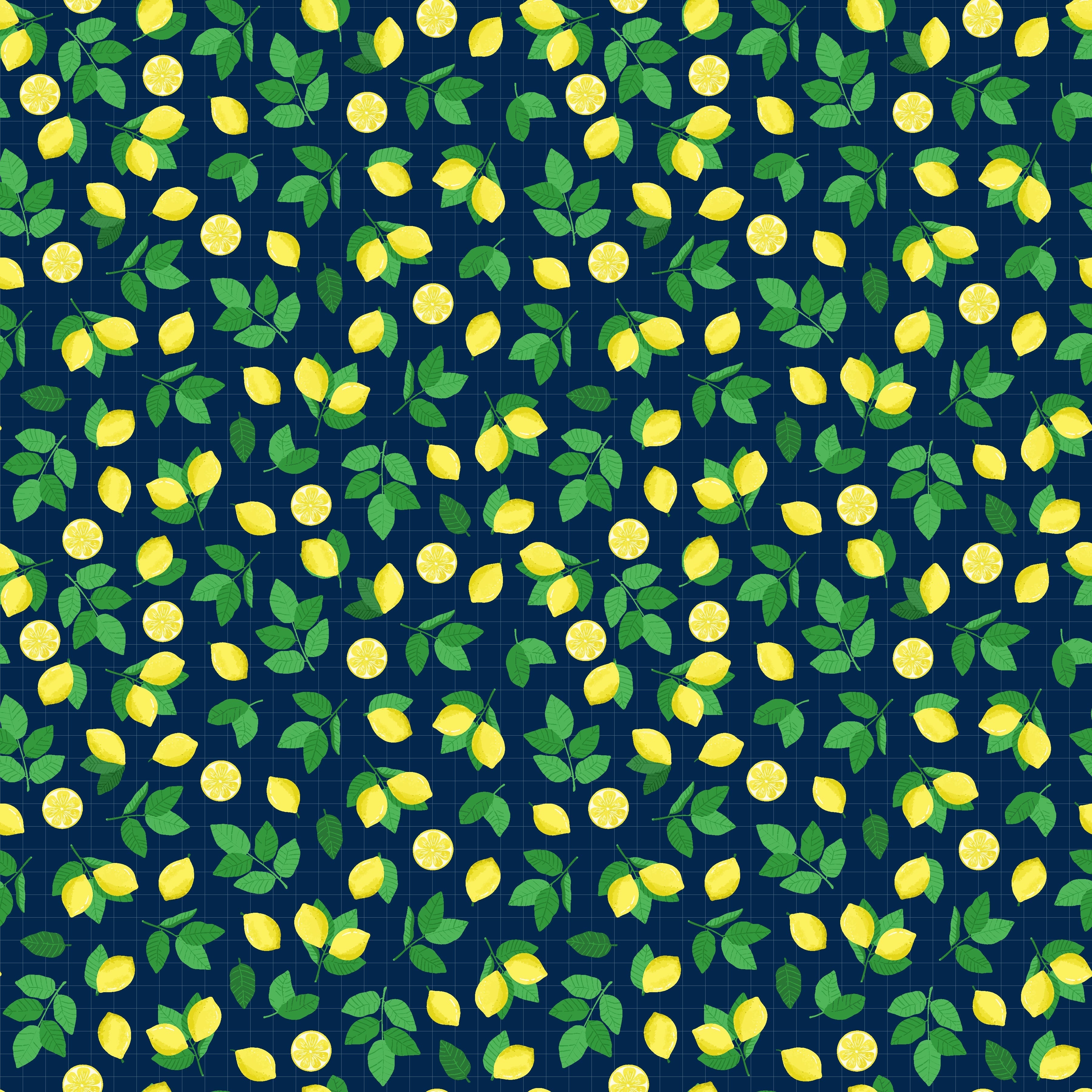 Lemon Pattern Vinyl 12" x 12" - The Vinyl Haus Main image