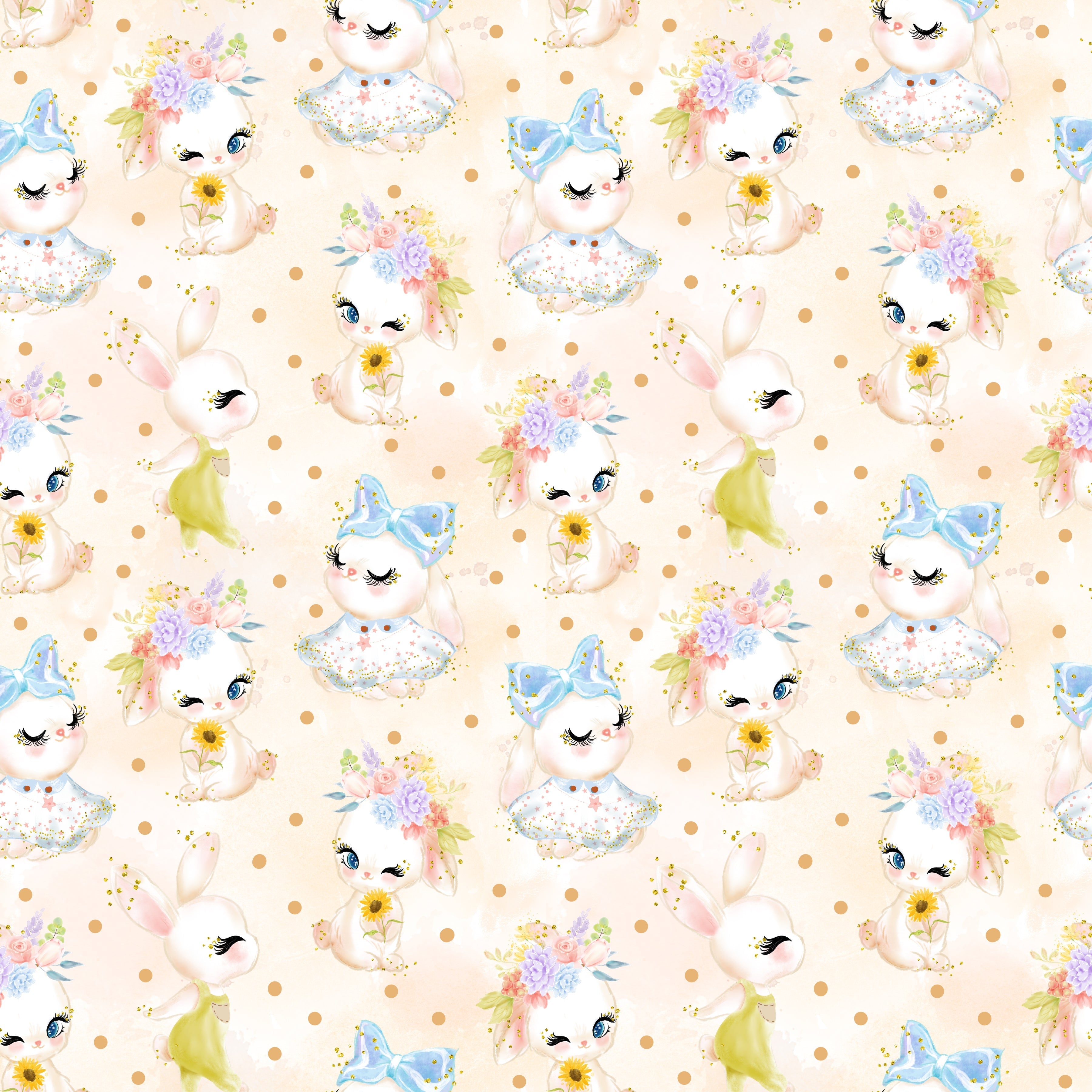 Easter Bunny Pattern Vinyl 12" x 12" - The Vinyl Haus