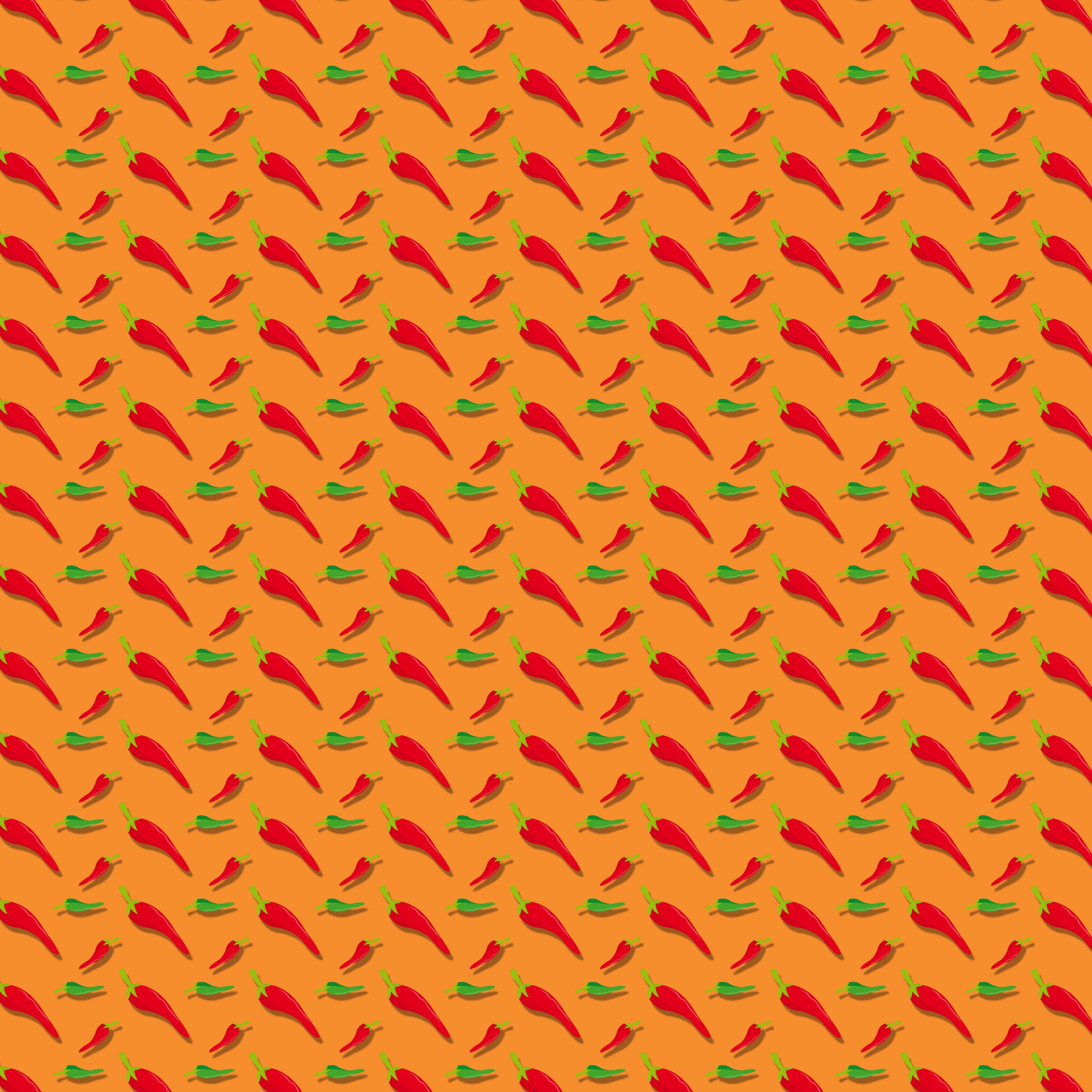 Cinco de Mayo Chili Peppers Pattern Vinyl 12" x 12" - The Vinyl Haus