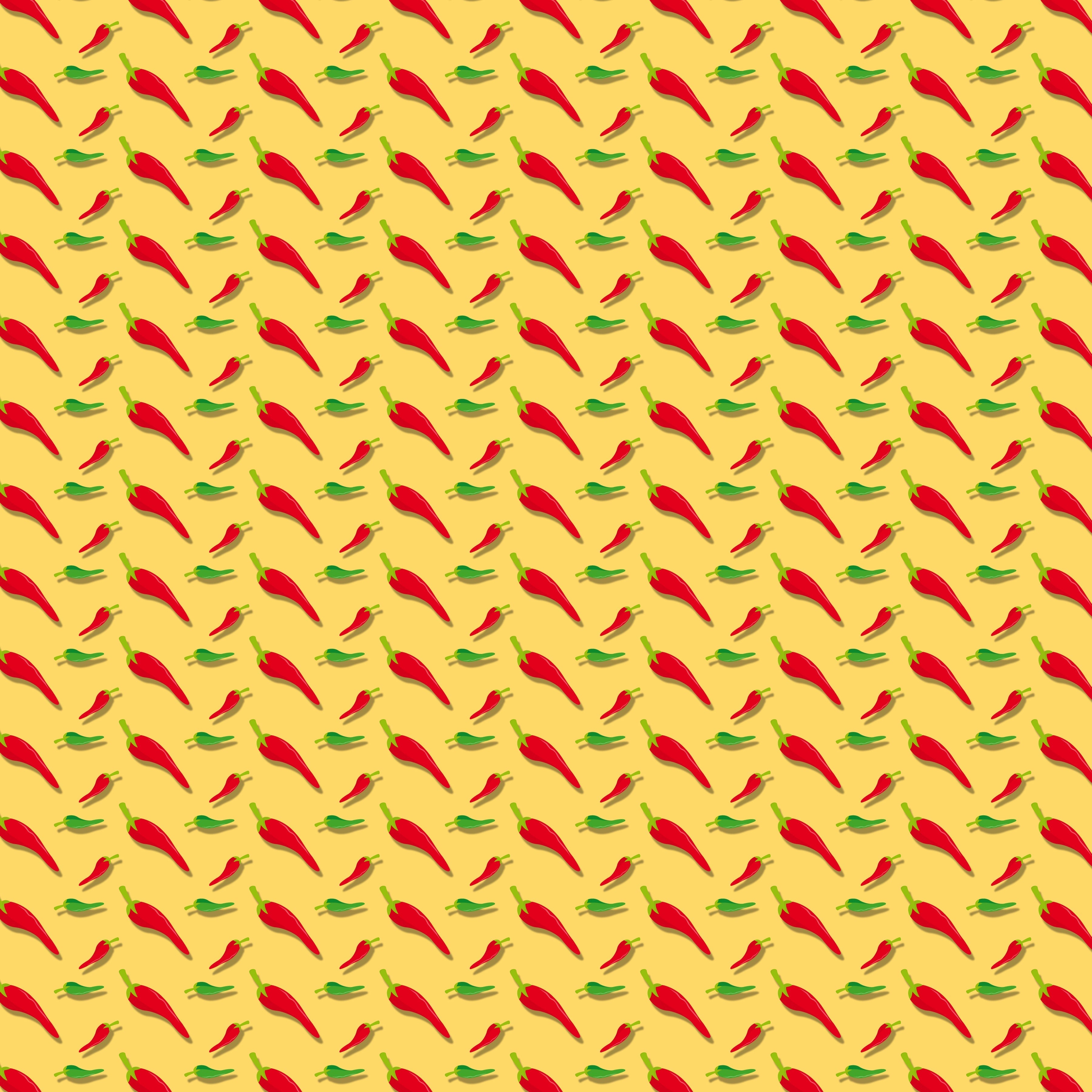 Cinco de Mayo Chili Peppers Pattern Vinyl 12" x 12" - The Vinyl Haus