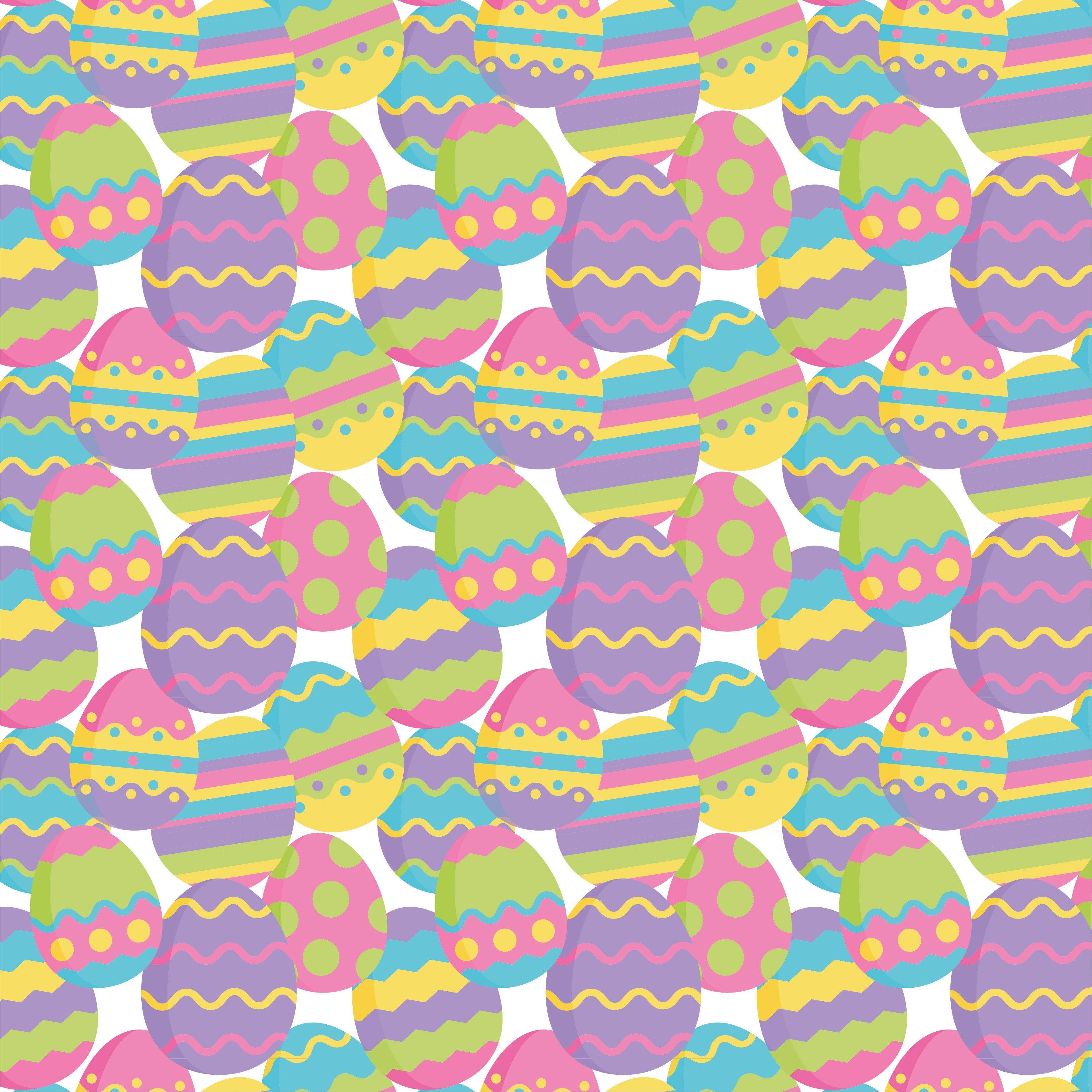 Easter Eggs Collage Pattern Vinyl 12" x 12" - The Vinyl Haus Main image