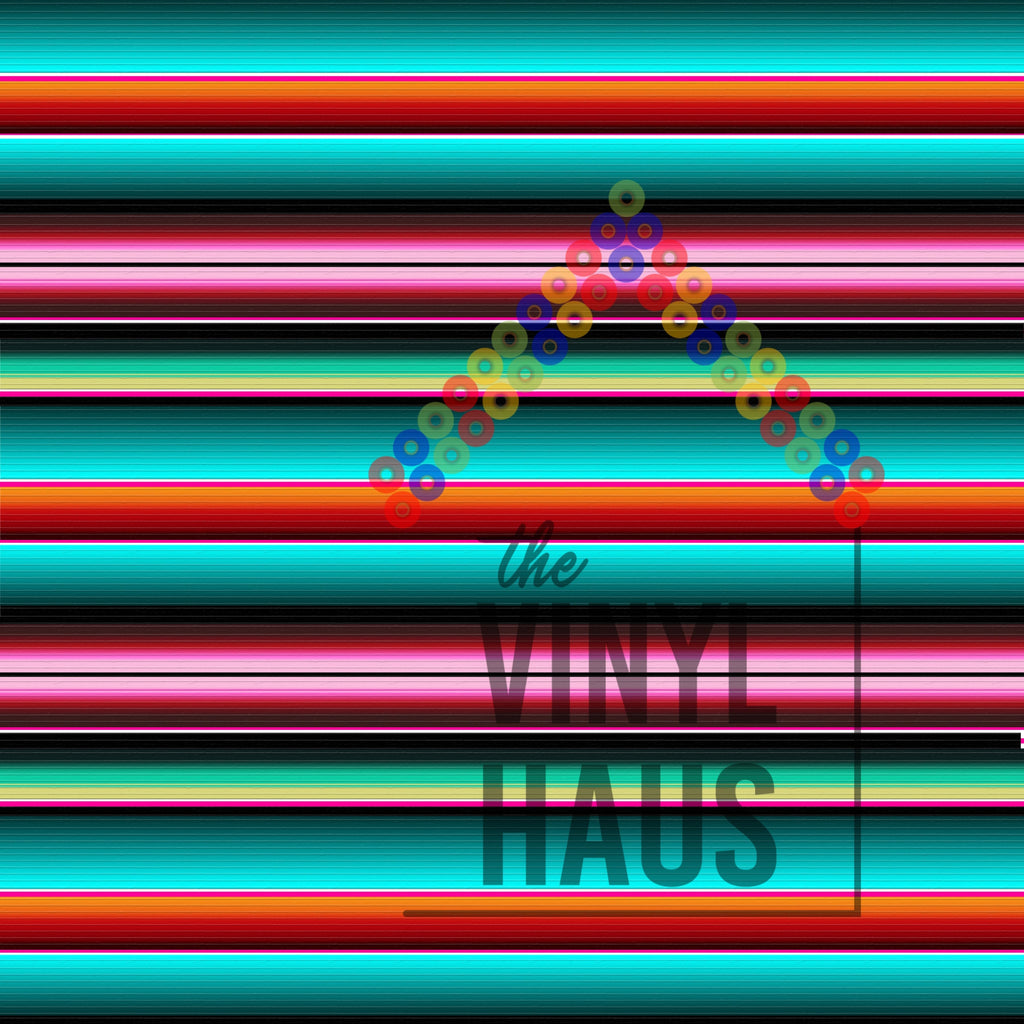Day of the Dead Serape Pattern Vinyl 12" x 12" - The Vinyl Haus