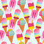 Ice Cream White Background Pattern Vinyl 12" x 12" - The Vinyl Haus