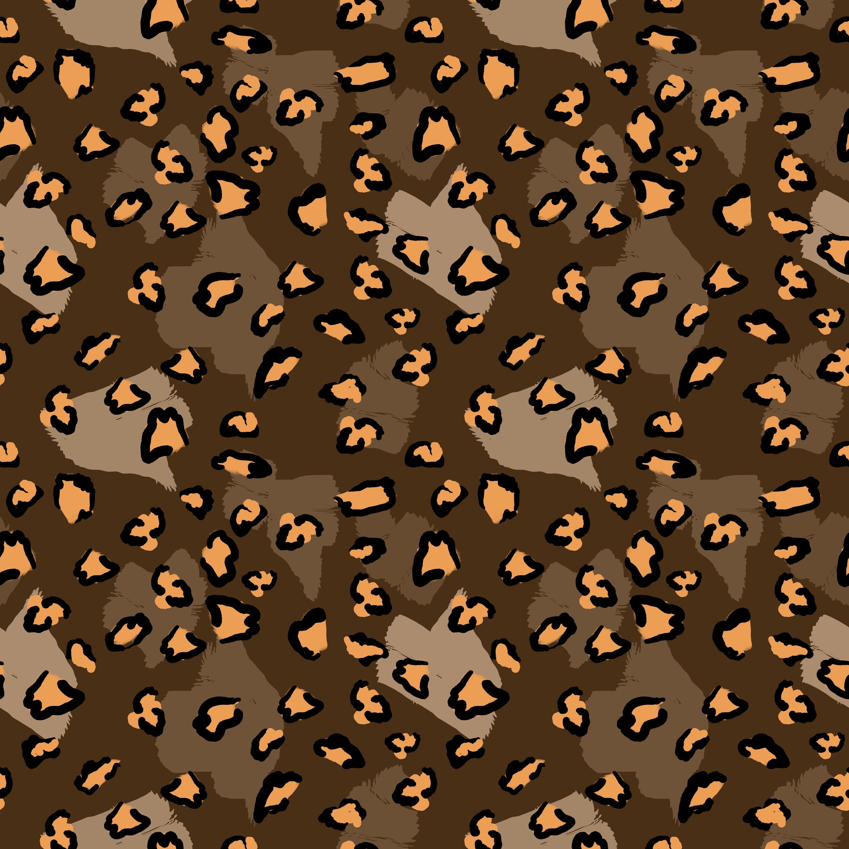 Brown Two Tone Leopard Pattern Vinyl 12" x 12" - The Vinyl Haus Main image