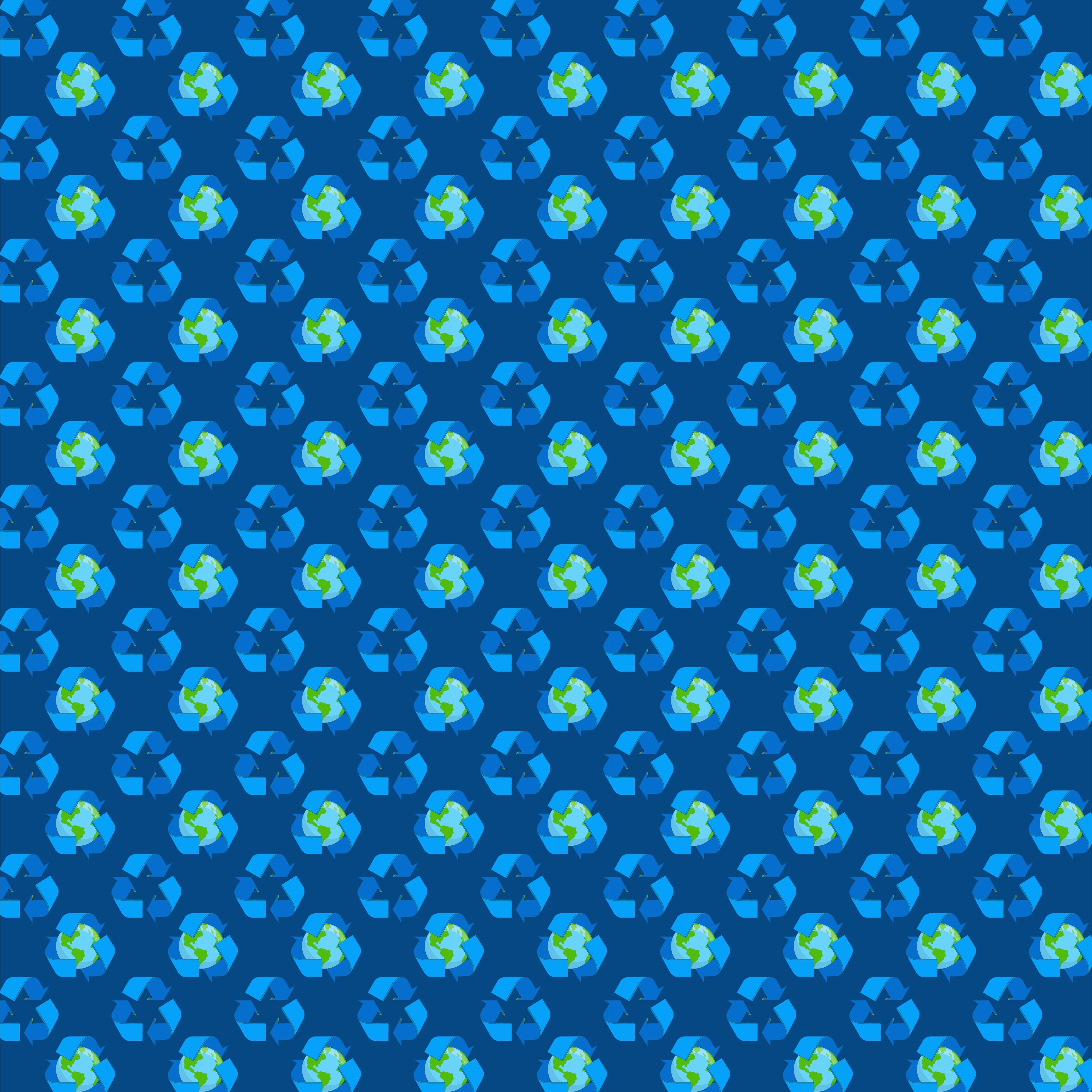 Earth Day Recycle Pattern Vinyl 12" x 12" - The Vinyl Haus Main image