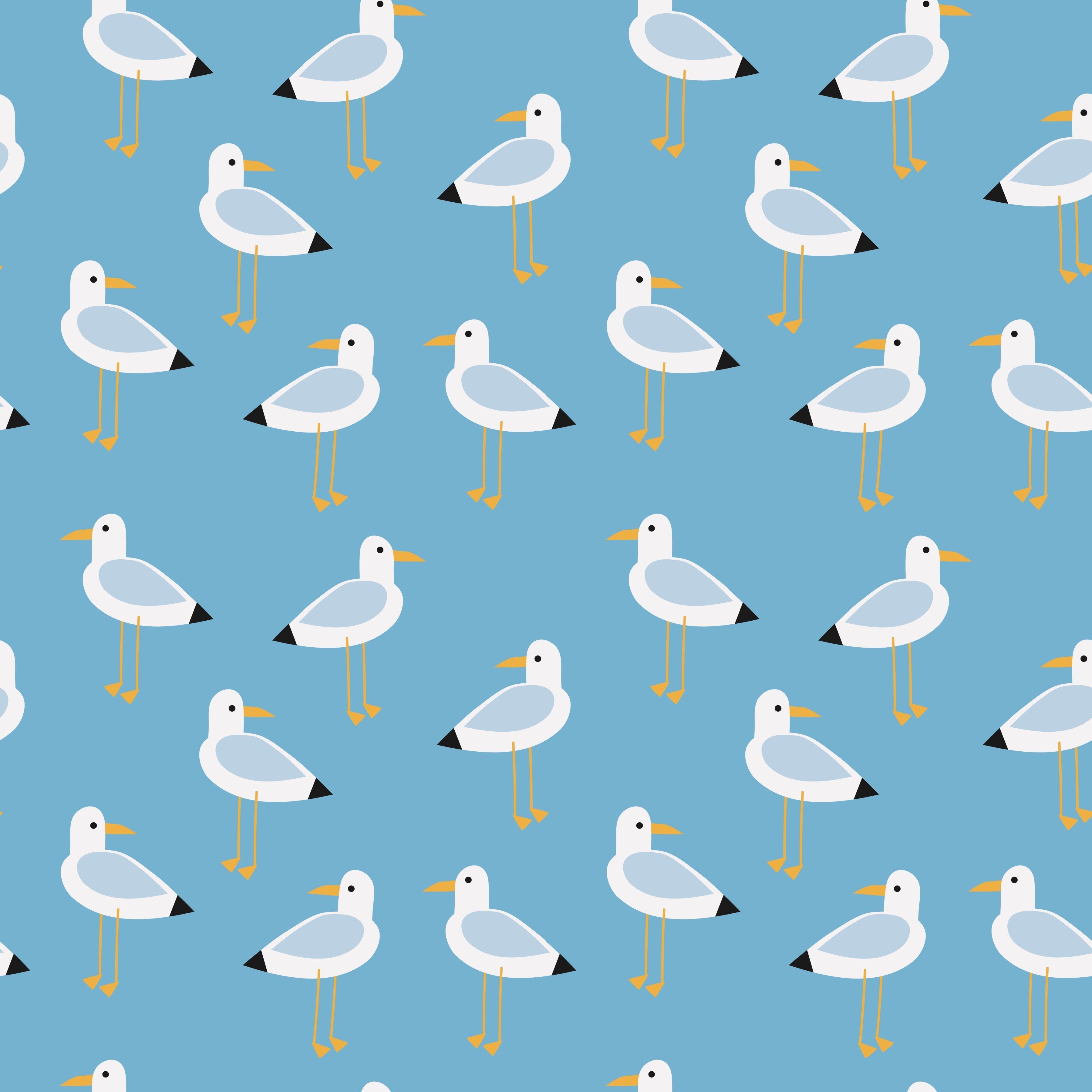 Seagulls Pattern Vinyl 12" x 12" - The Vinyl Haus