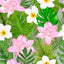 Tropical Flowers and Palms Pattern Vinyl 12" x 12" - The Vinyl Haus