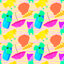 Beachy Summer Vibes Pattern Vinyl 12" x 12" - The Vinyl Haus