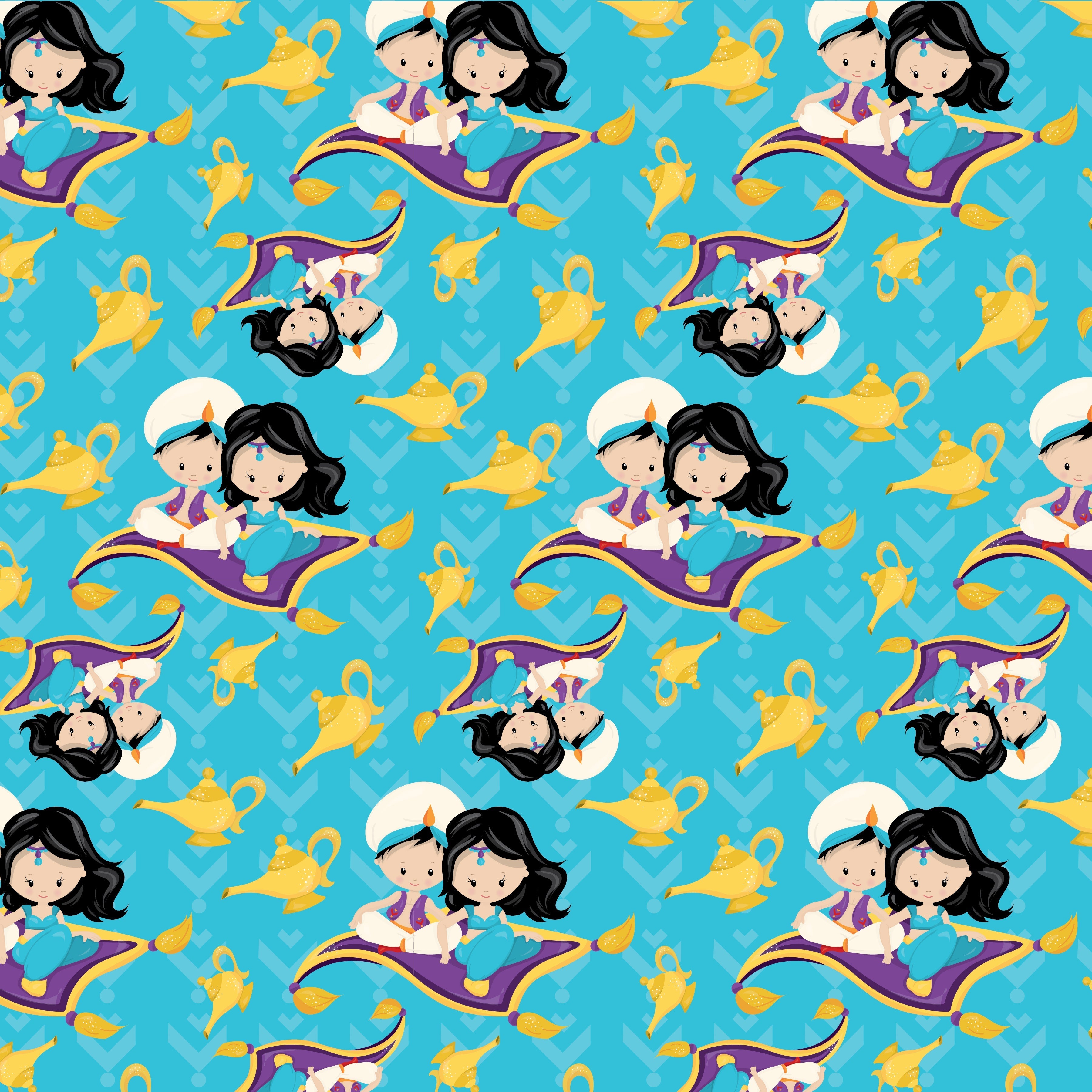 Magic Flying Carpet Pattern Vinyl 12" x 12" - The Vinyl Haus Main image