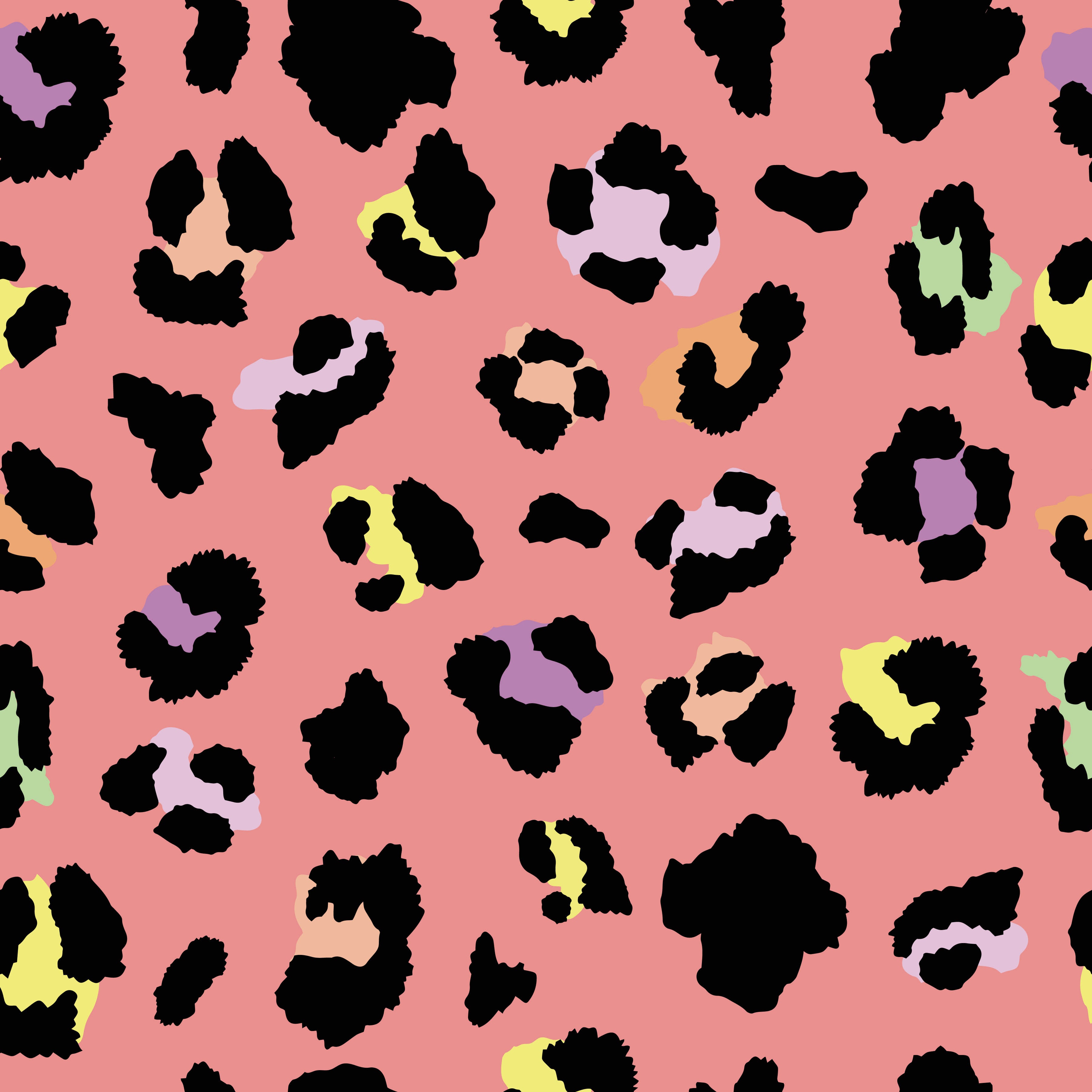Peach Pastel Leopard Spots Pattern Vinyl 12" x 12" - The Vinyl Haus Main image