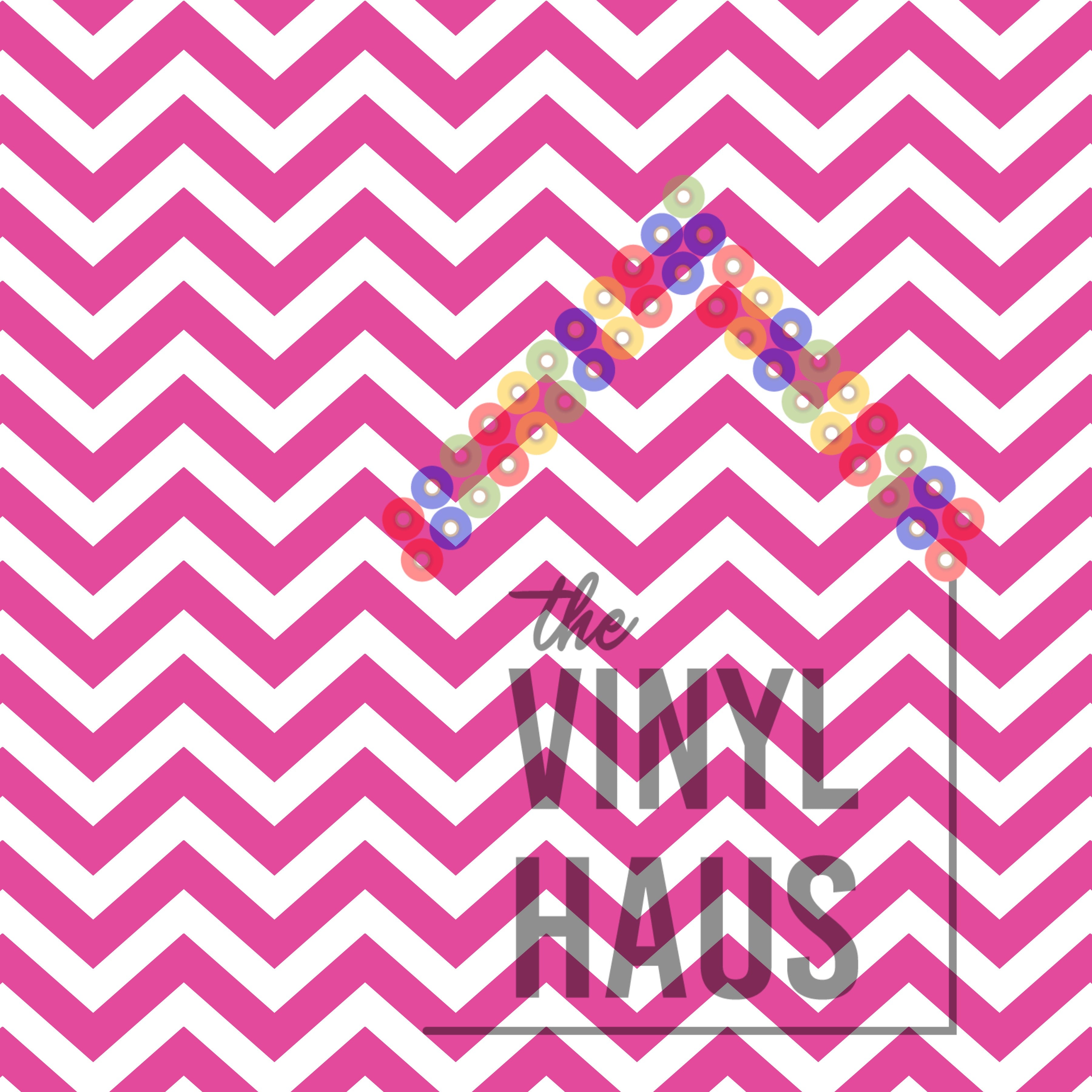 Pink Chevron Pattern Vinyl 12" x 12" - The Vinyl Haus Main image