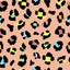 Orange Pastel Leopard Spots Pattern Vinyl 12" x 12" - The Vinyl Haus