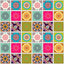 Mosaic Tiles with Bright Colored Mandalas Pattern Vinyl 12" x 12" - The Vinyl Haus