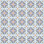 Mosaic Flower Tiles Pattern Vinyl 12" x 12" - The Vinyl Haus