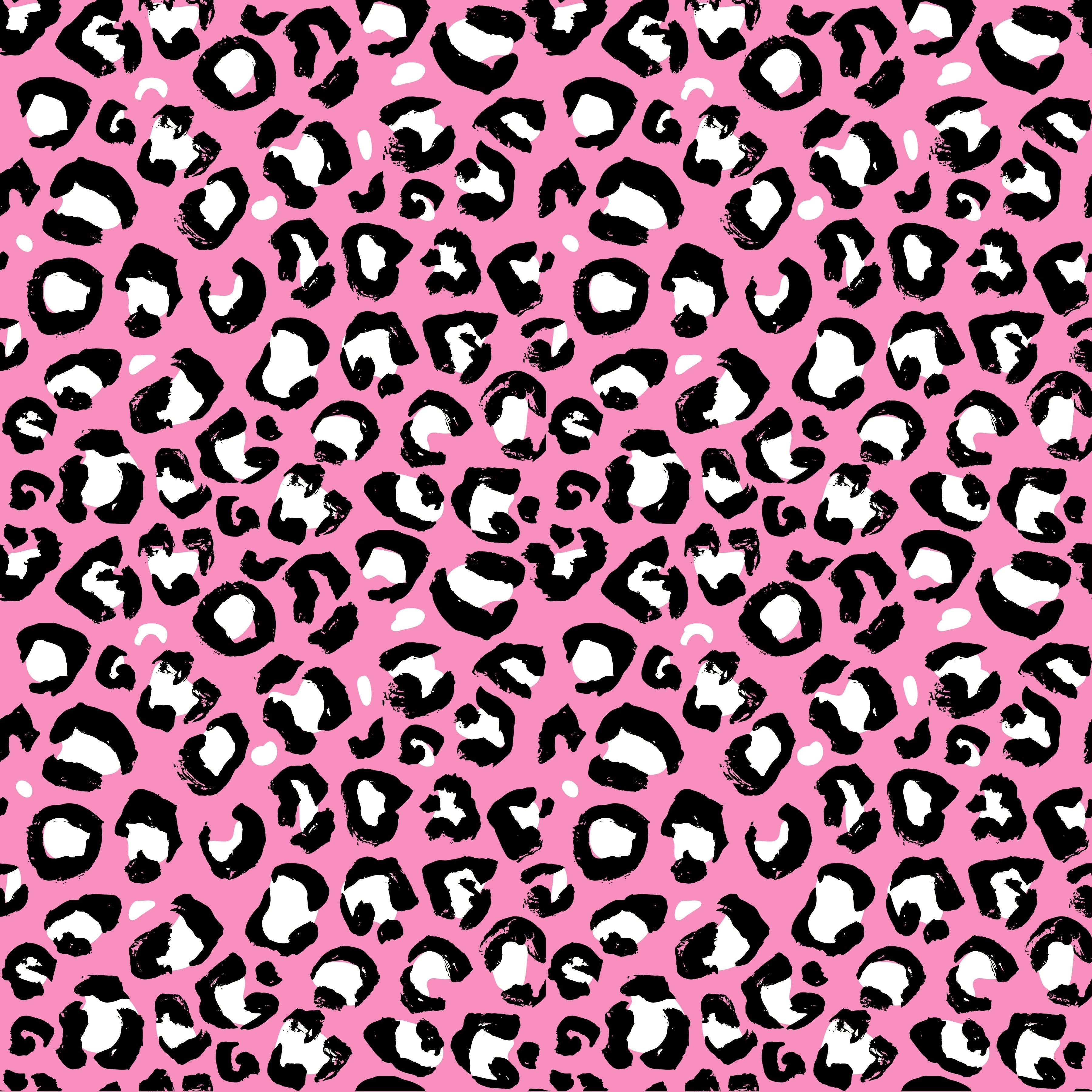 Light Pink Cheetah Print Pattern Vinyl 12" x 12" - The Vinyl Haus