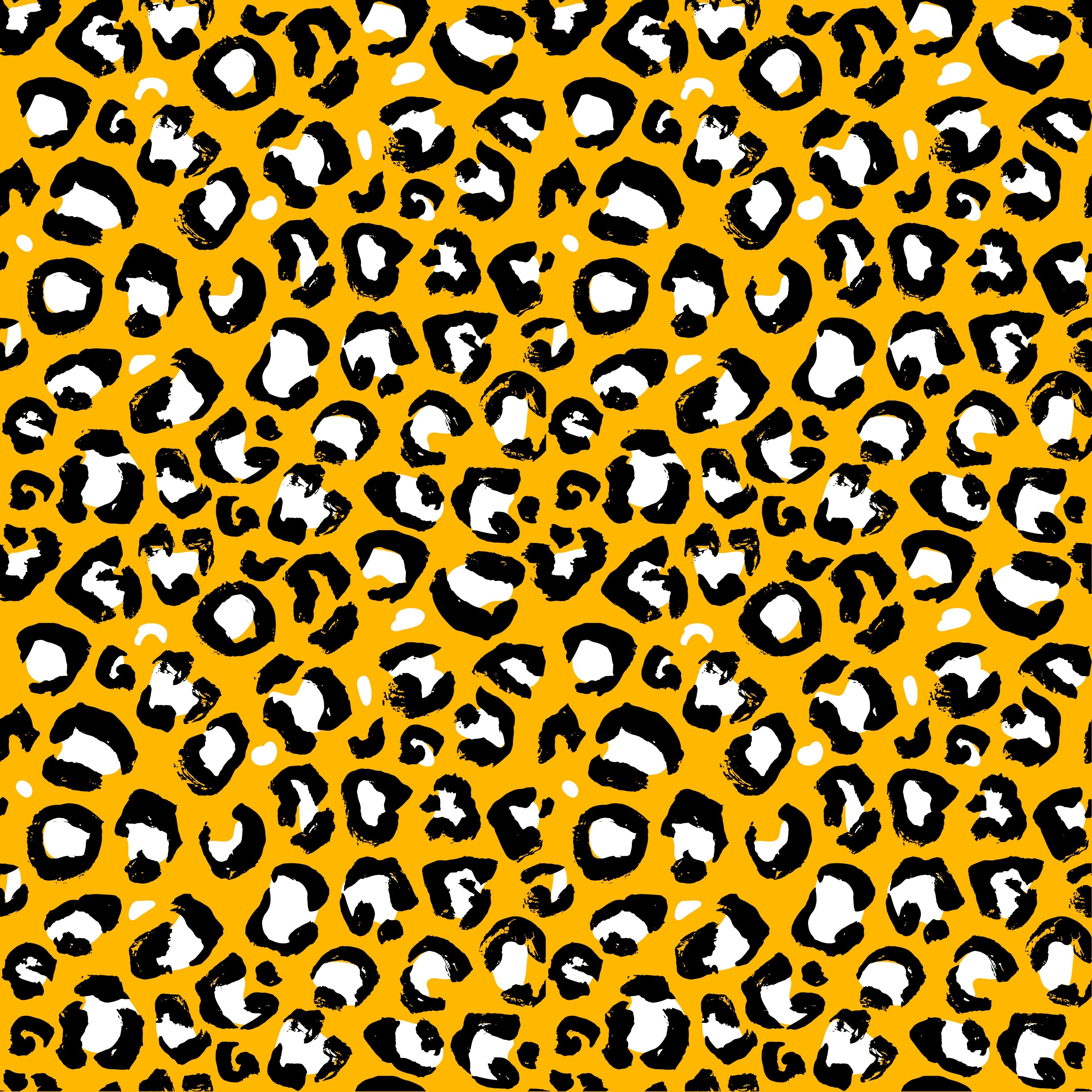 Light Orange Cheetah Print Pattern Vinyl 12" x 12" - The Vinyl Haus