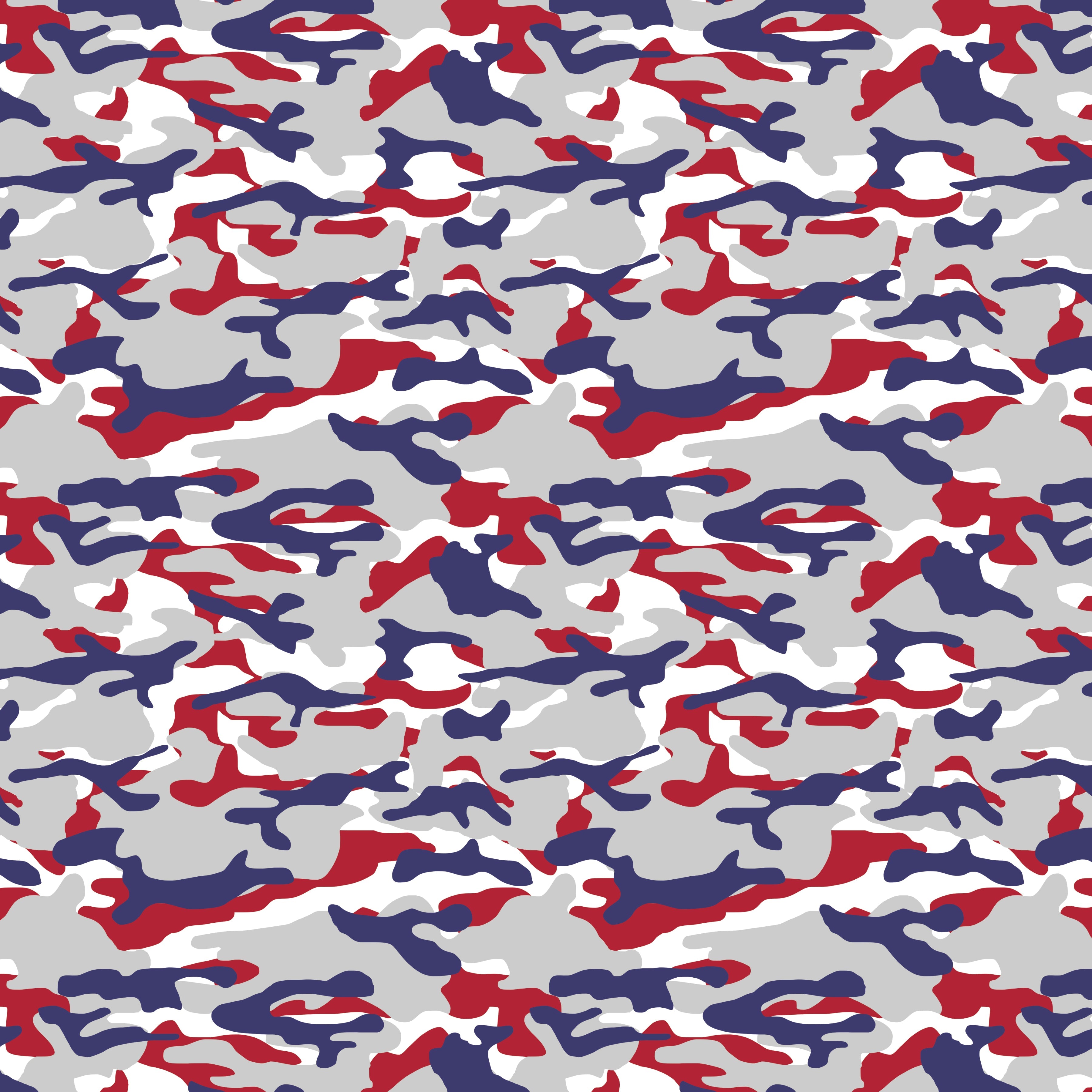 4th of July Camo Pattern Vinyl 12" x 12" - The Vinyl Haus Main image