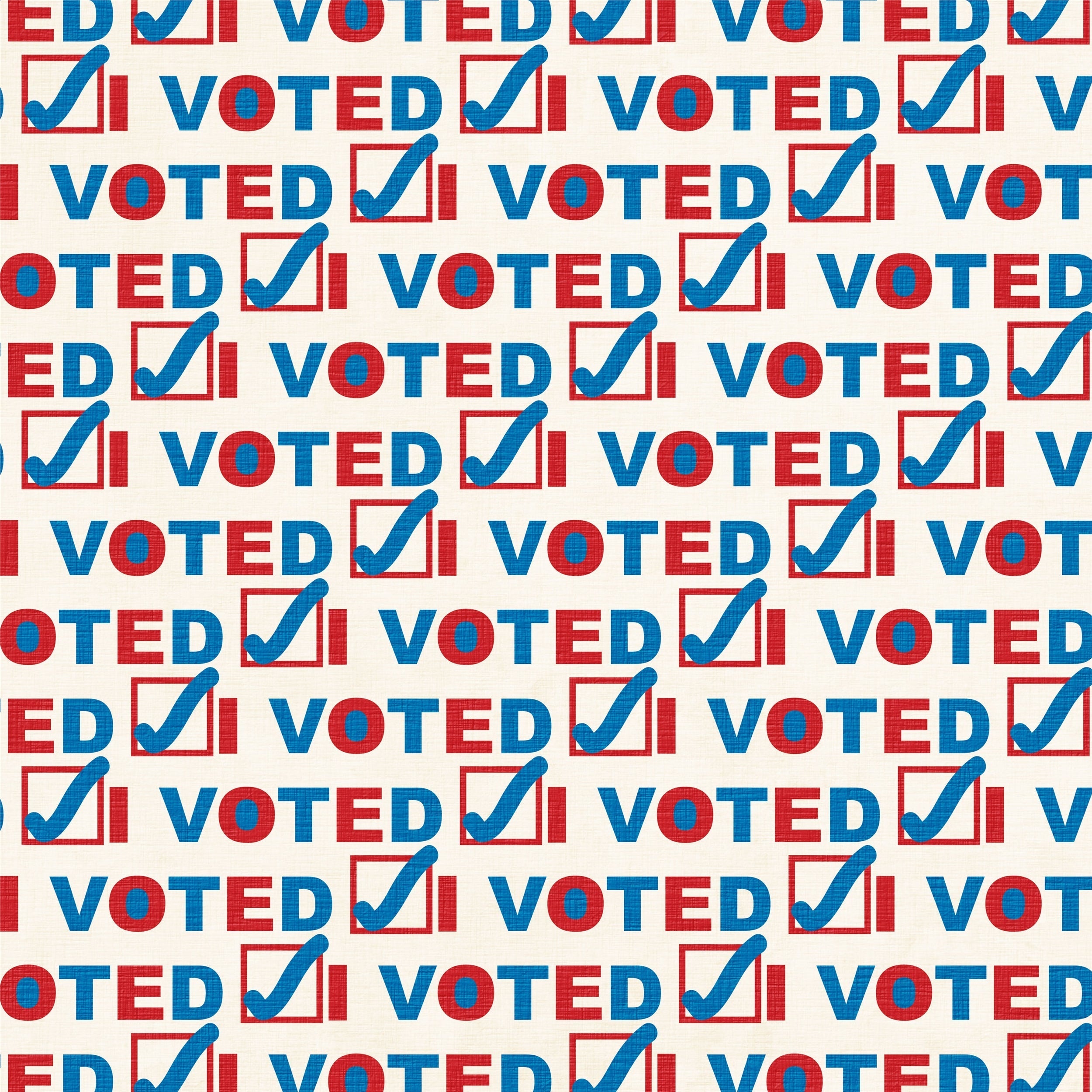 I Voted Pattern Vinyl 12" x 12" - The Vinyl Haus Main image
