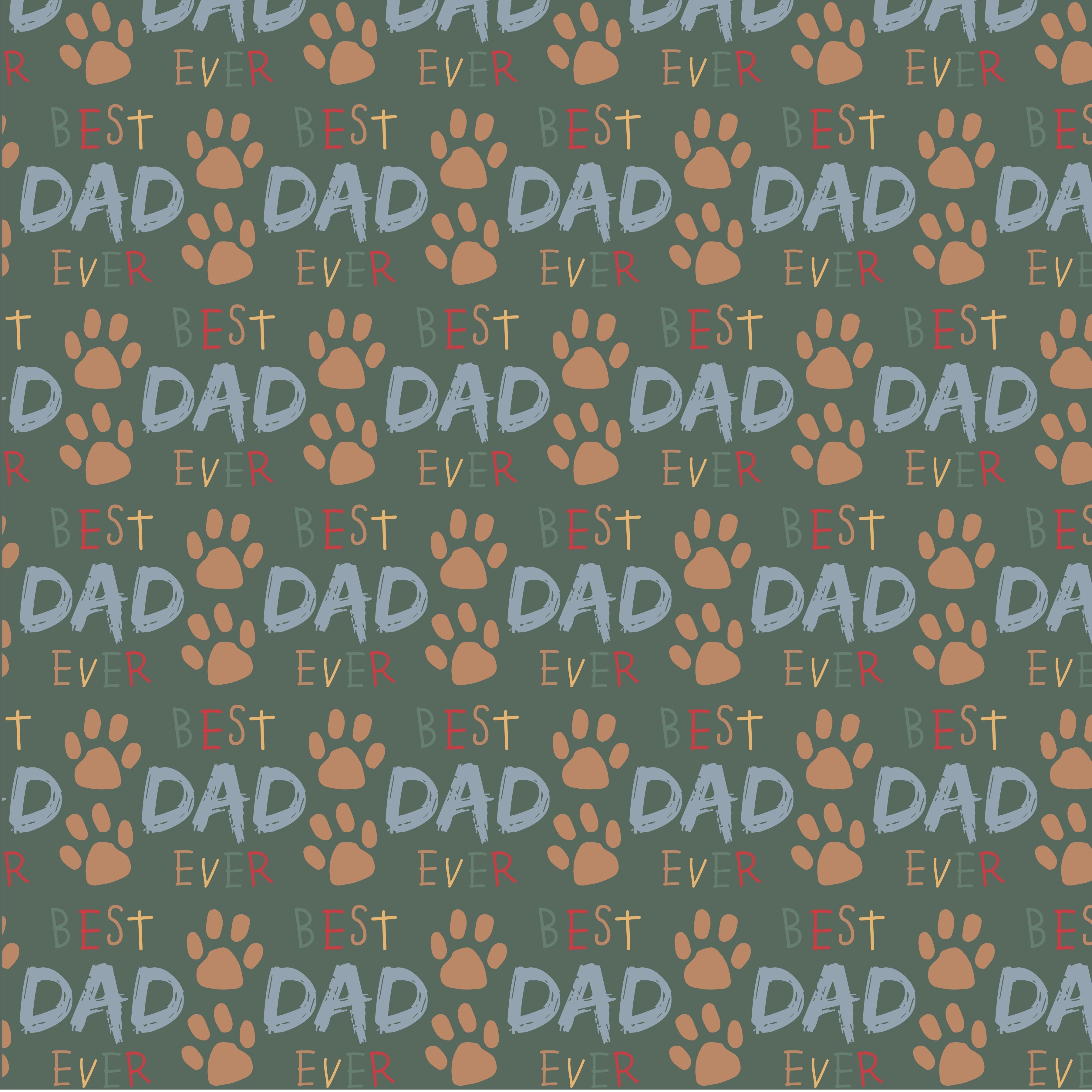 Best Dad Ever Pattern Vinyl 12" x 12" - The Vinyl Haus Main image