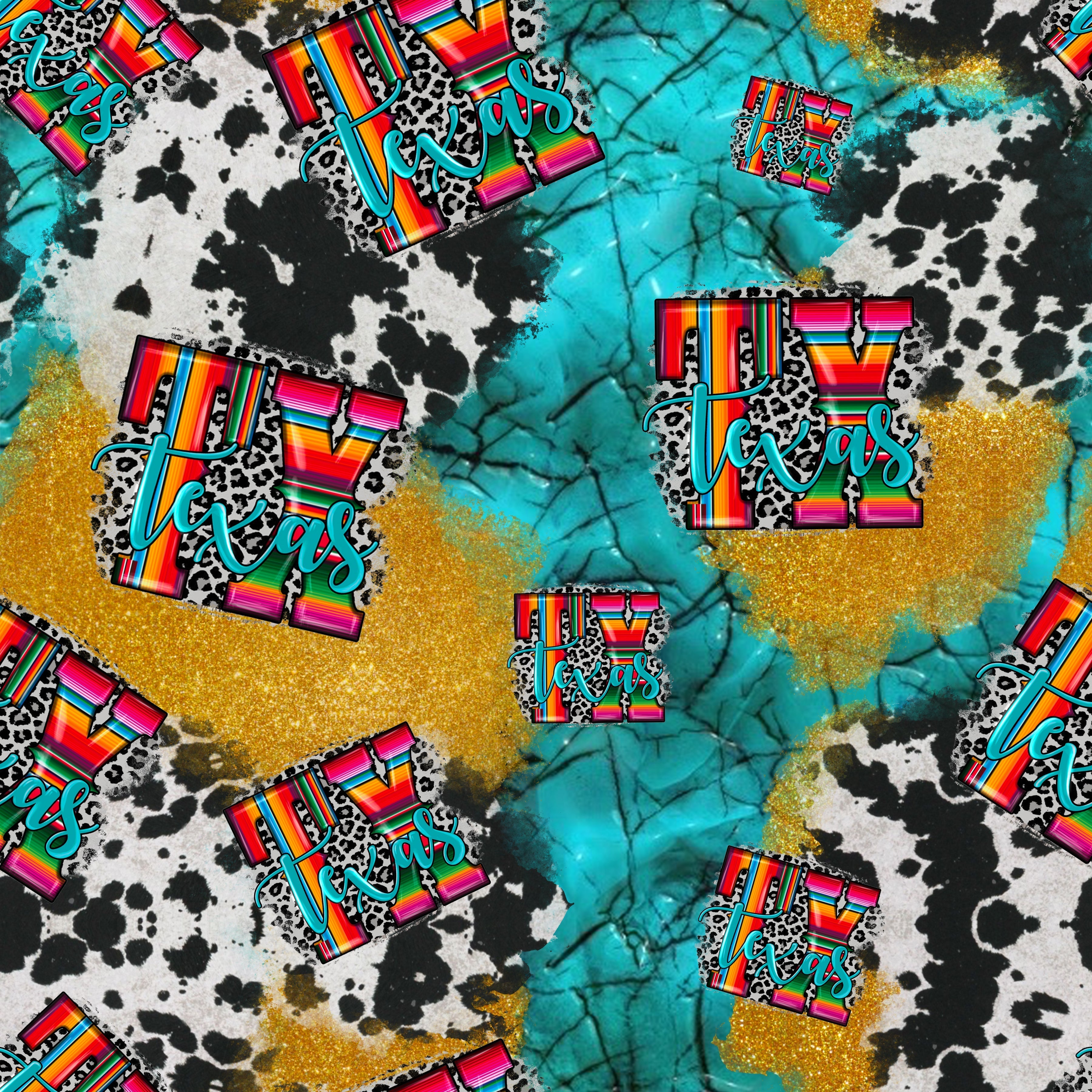 Serape Texas Pattern Vinyl 12" x 12" - The Vinyl Haus Main image